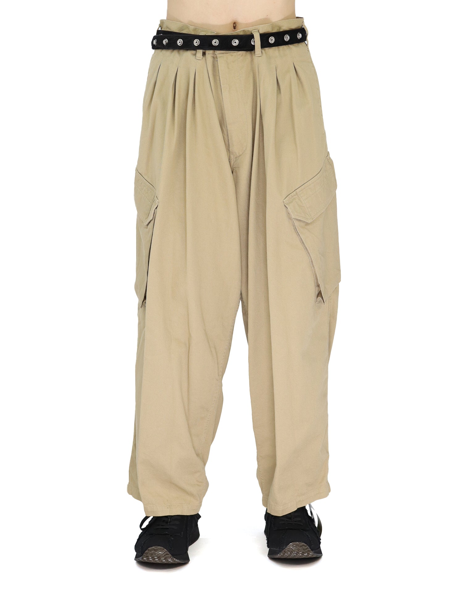 Yohji Yamamoto 12Tuck Work Pants 100% Cotton FW25 | YR1