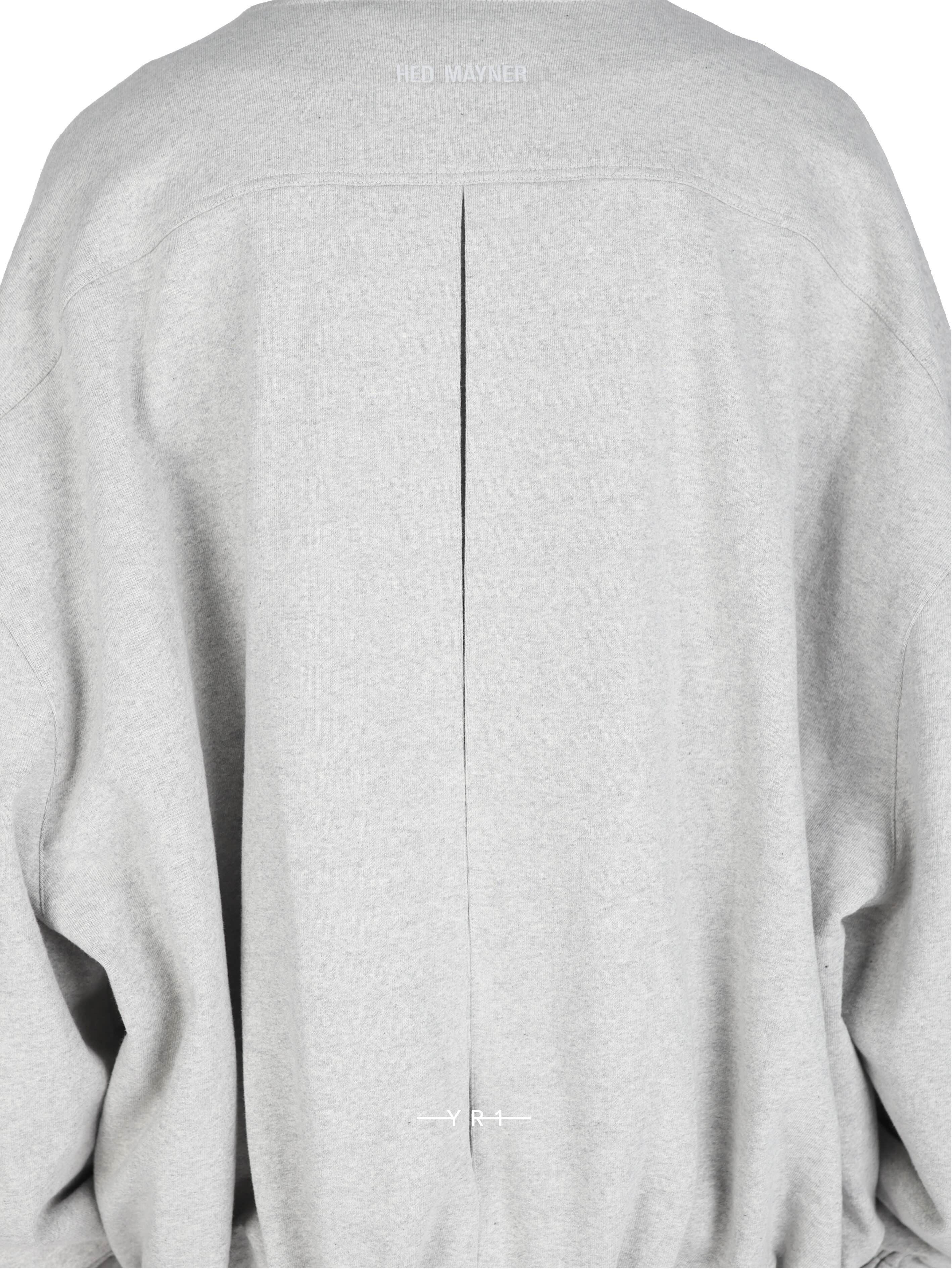 Embroidered Sweatshirt-Medium Grey HED MAYNER
