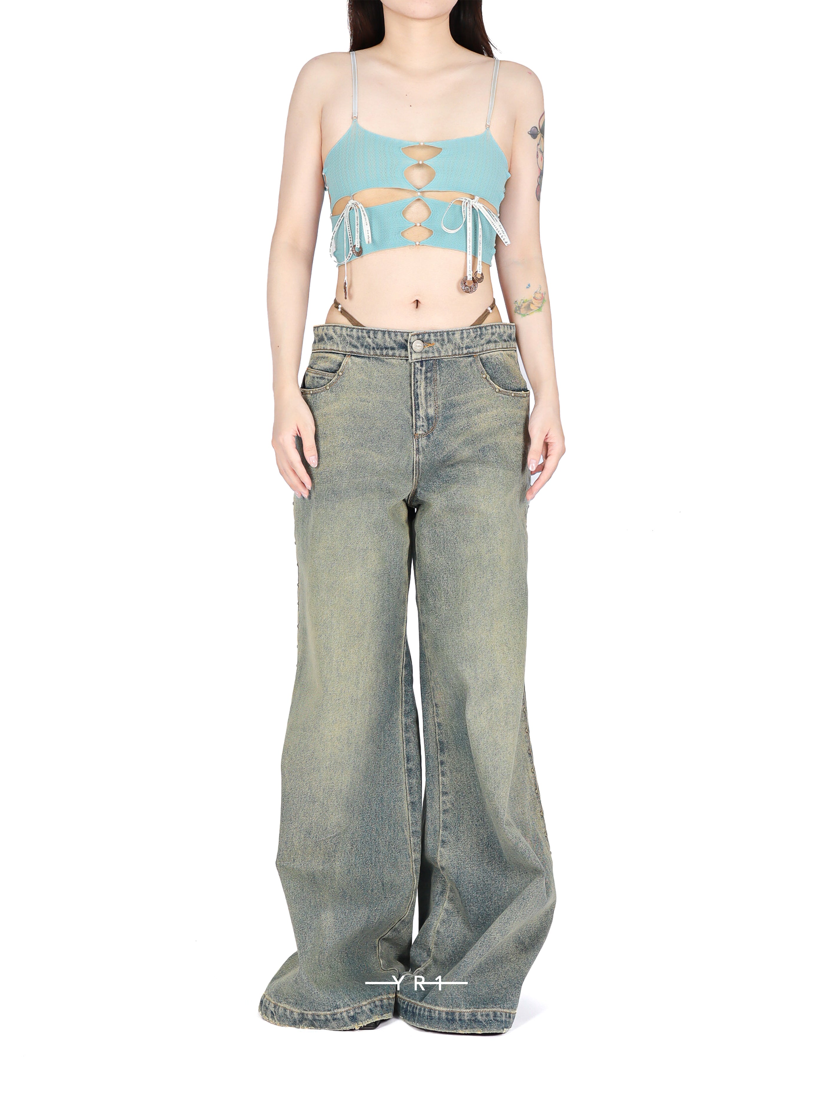 Baggy G-String Rivets Jeans RUI BUILT
