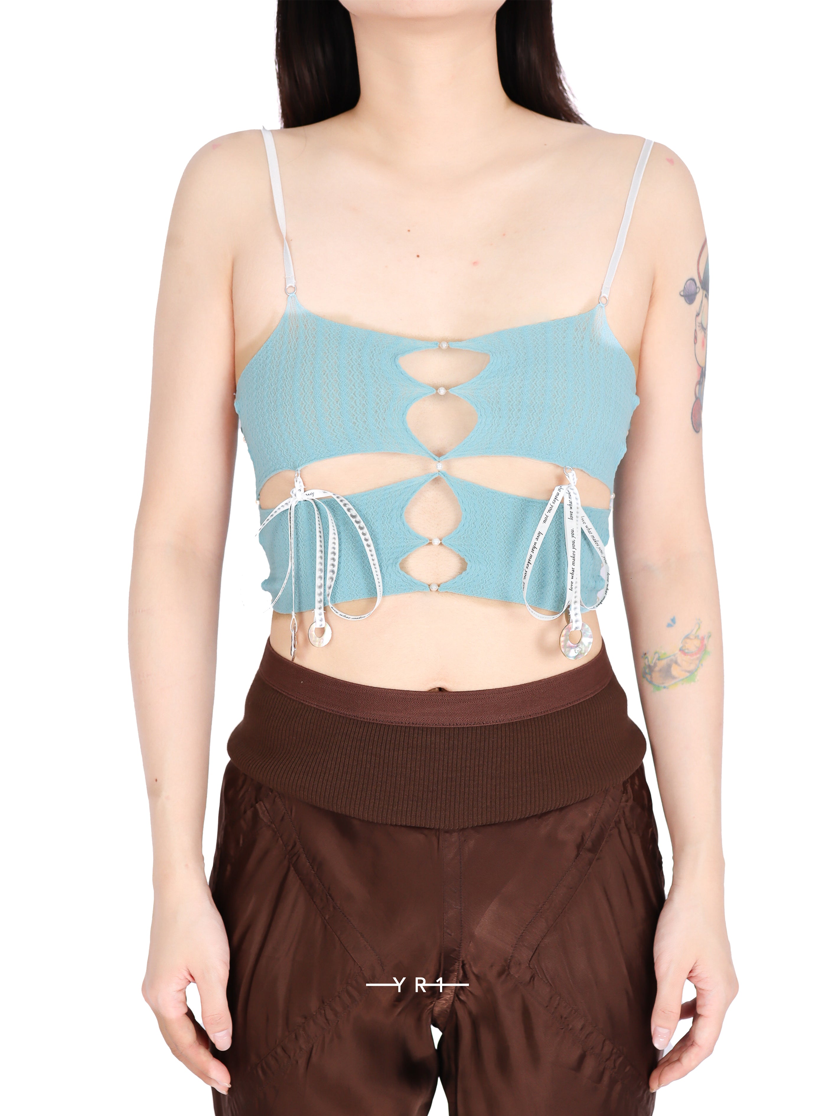 Cross-cut lace-up suspenders RUI BUILT