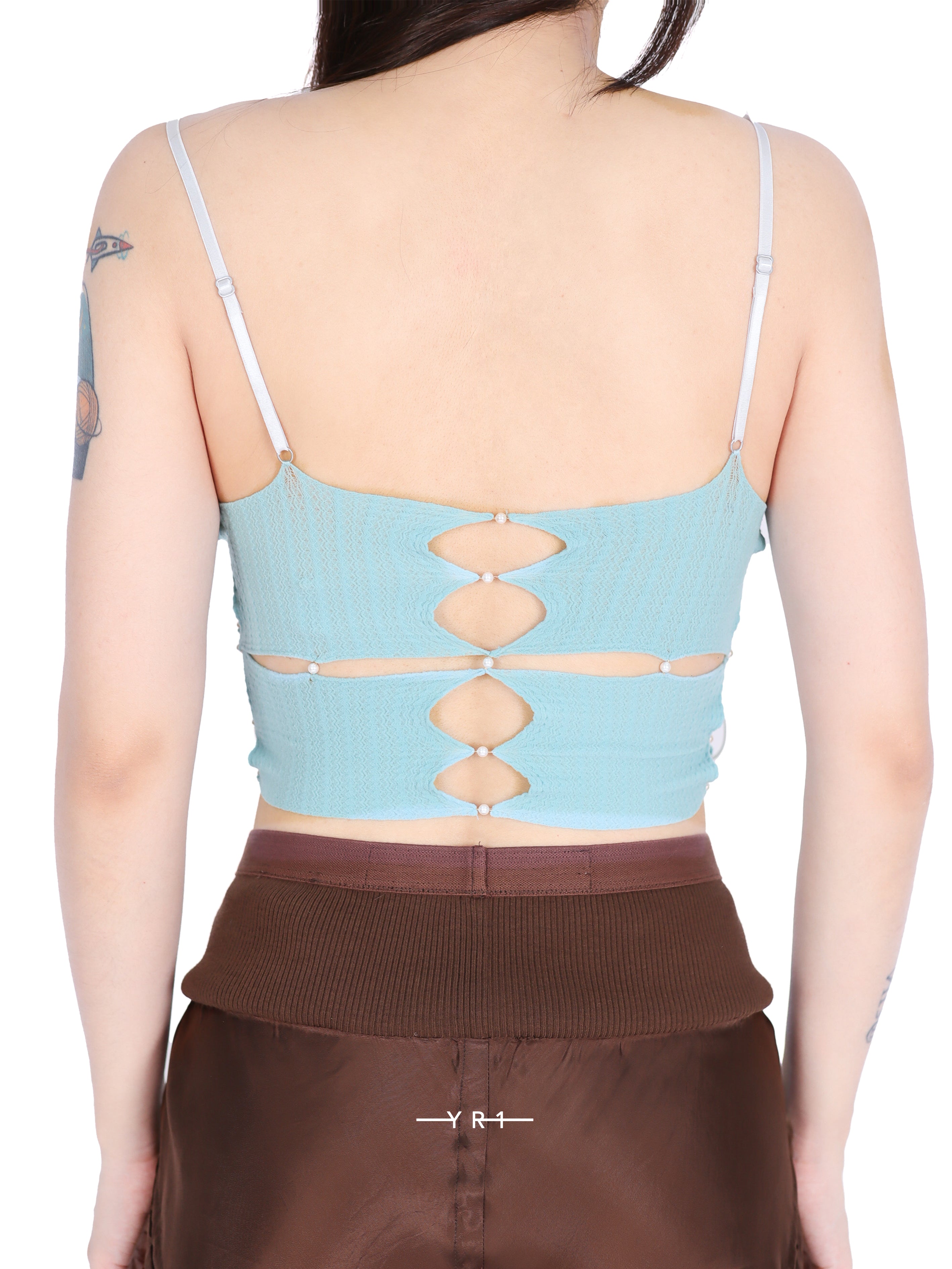 Cross-cut lace-up suspenders RUI BUILT