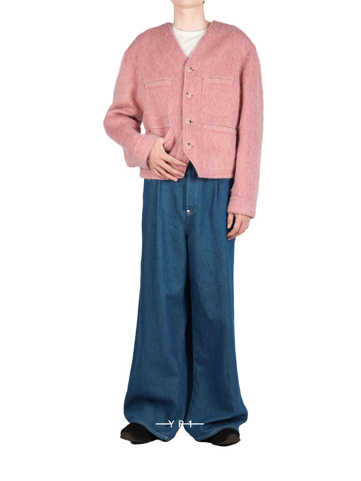 Hairy Collarless Jacket KENZO