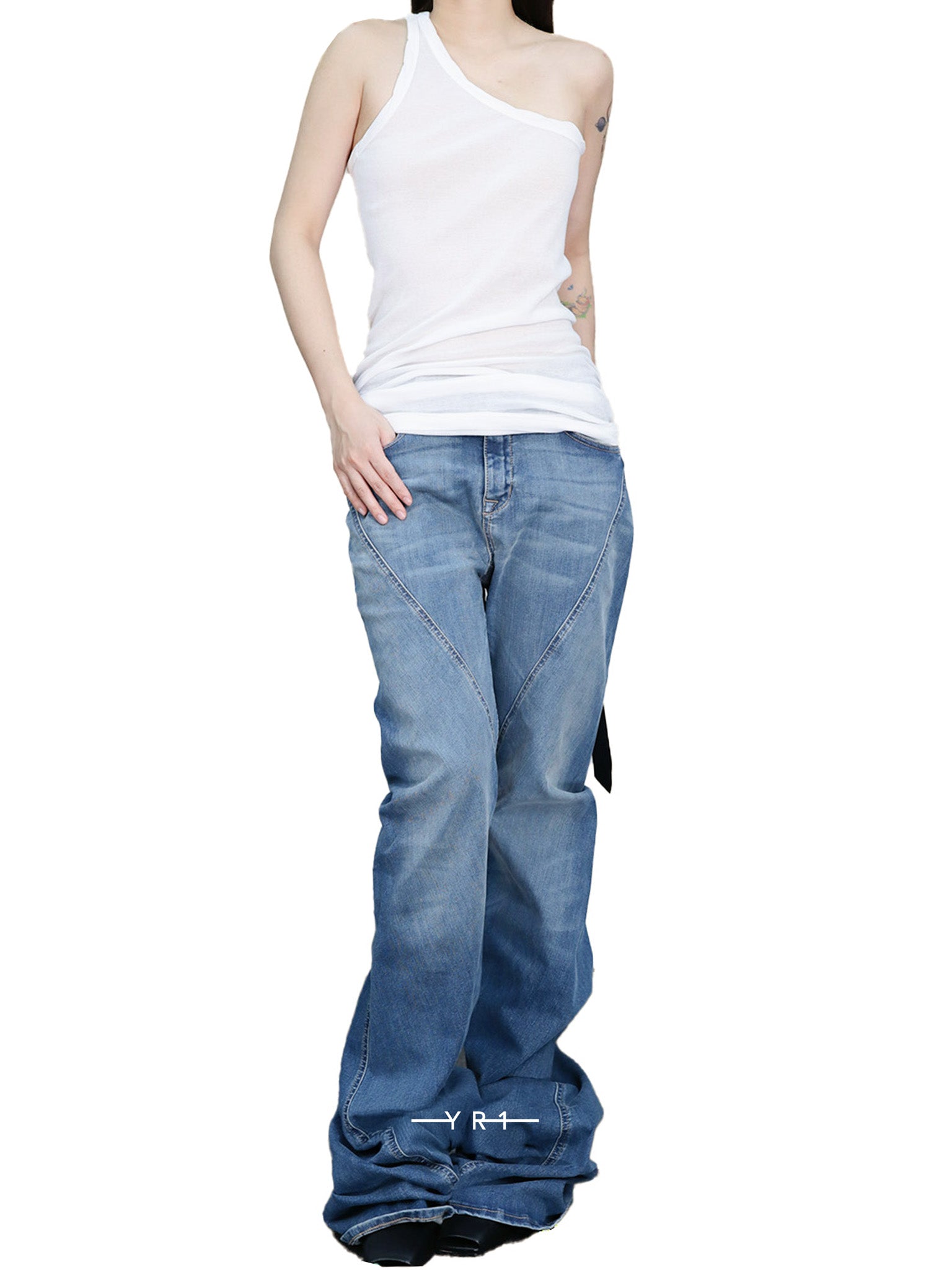 DS One Shoulder Tank RICK OWENS DRKSHDW