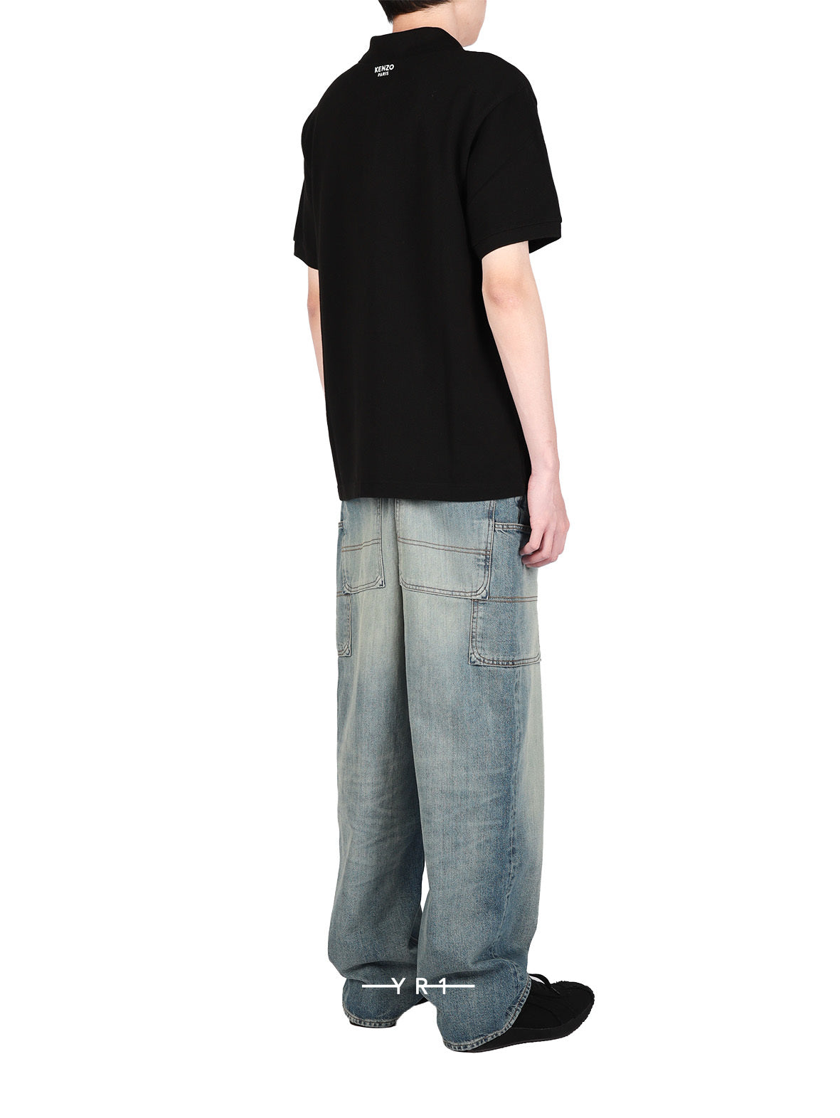 Gots Boke Flower Embr'd Slim Polo KENZO