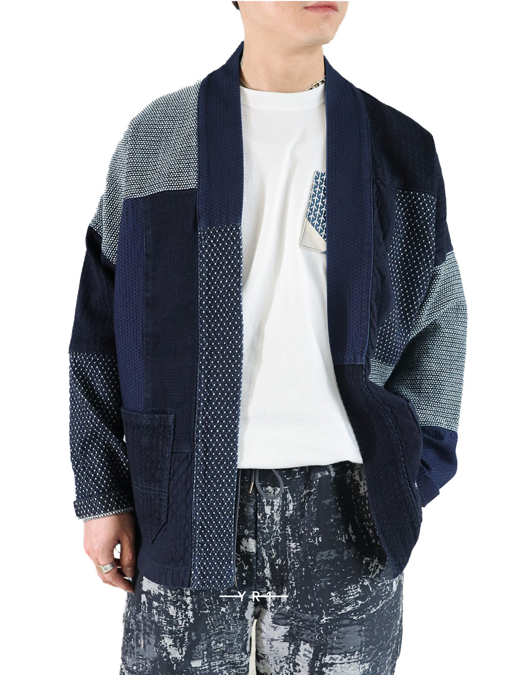 Patchwork Haori Jacket Rinse FDMTL