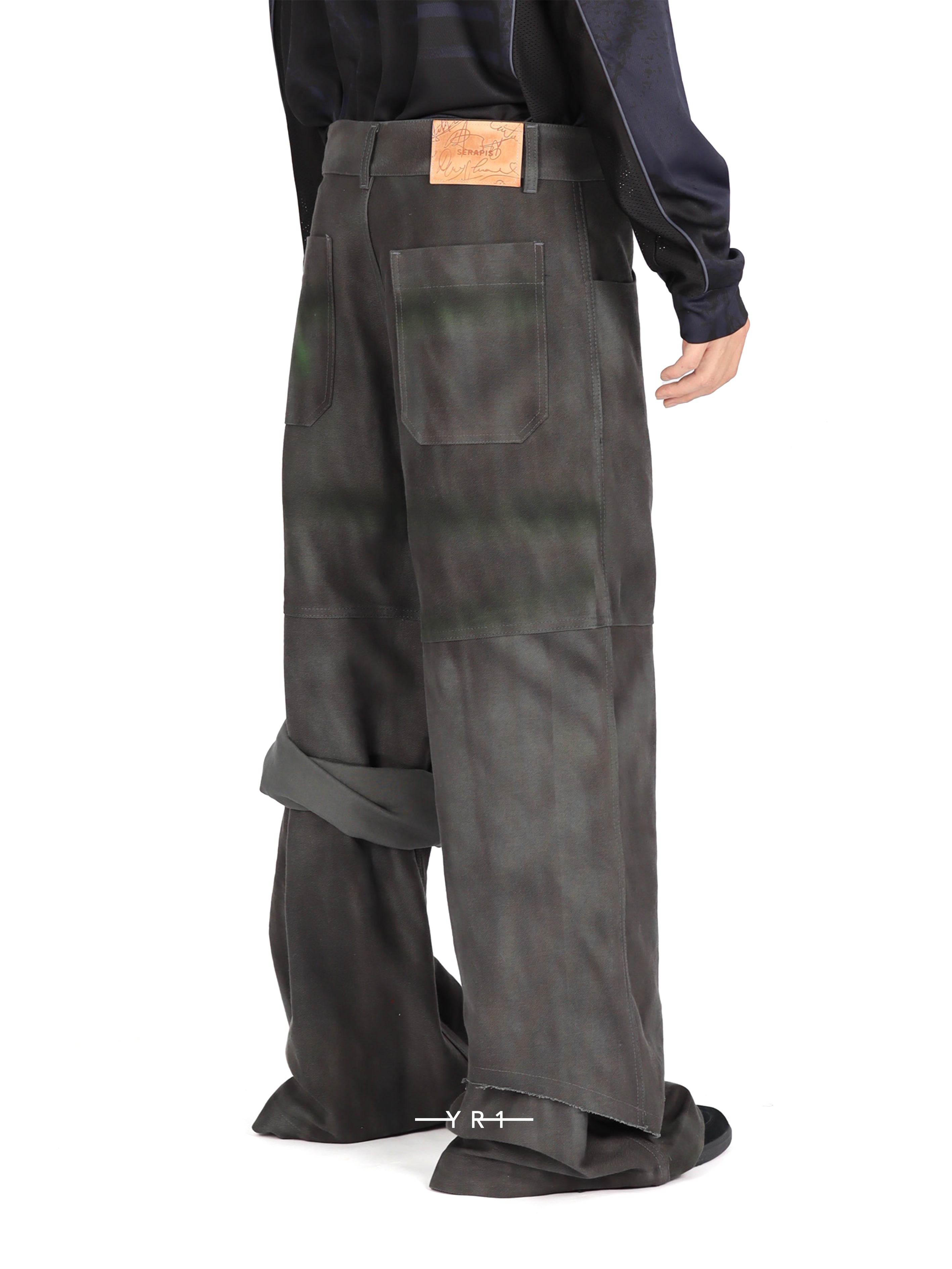 Printed Scrunch Layered Sailor Pants SERAPIS