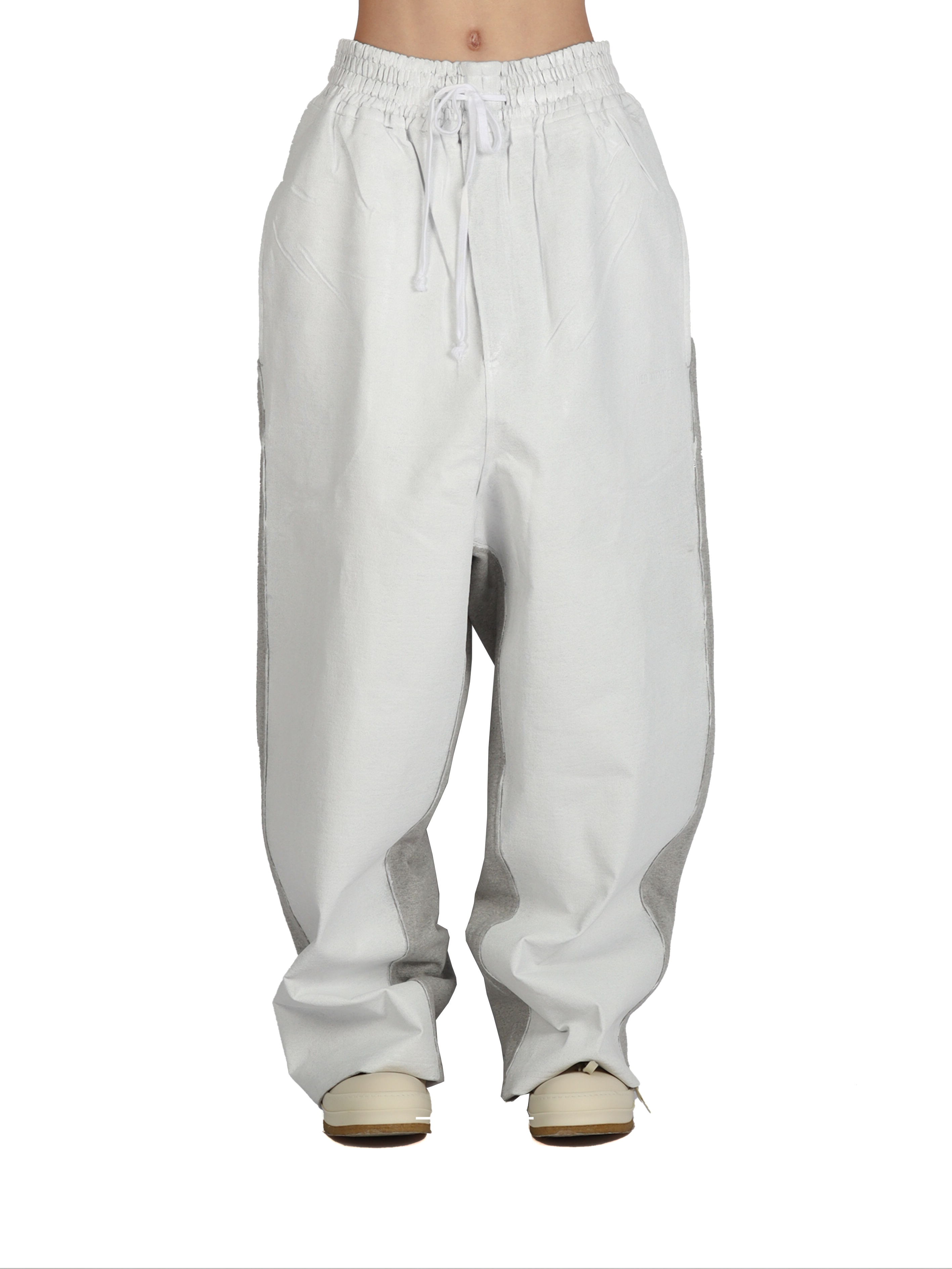 Embroidered End Painted Pants-Medium Grey HED MAYNER