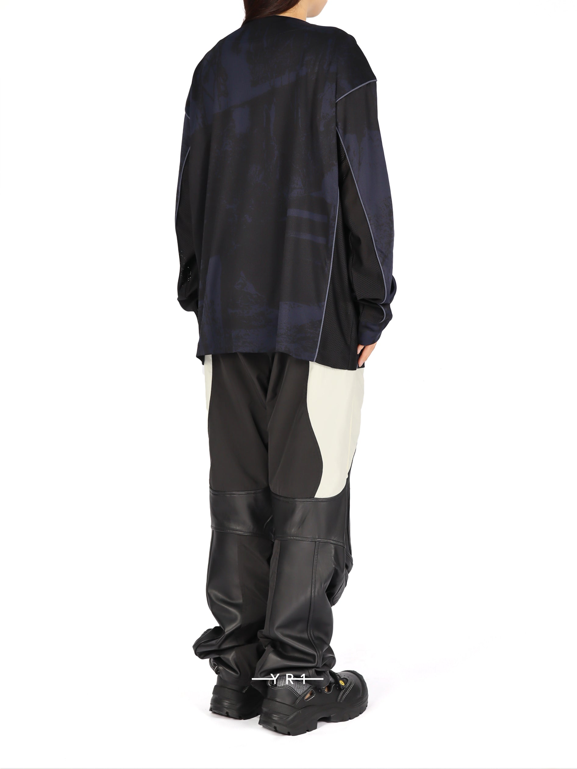 Navy Double V-Neck Football Top SERAPIS