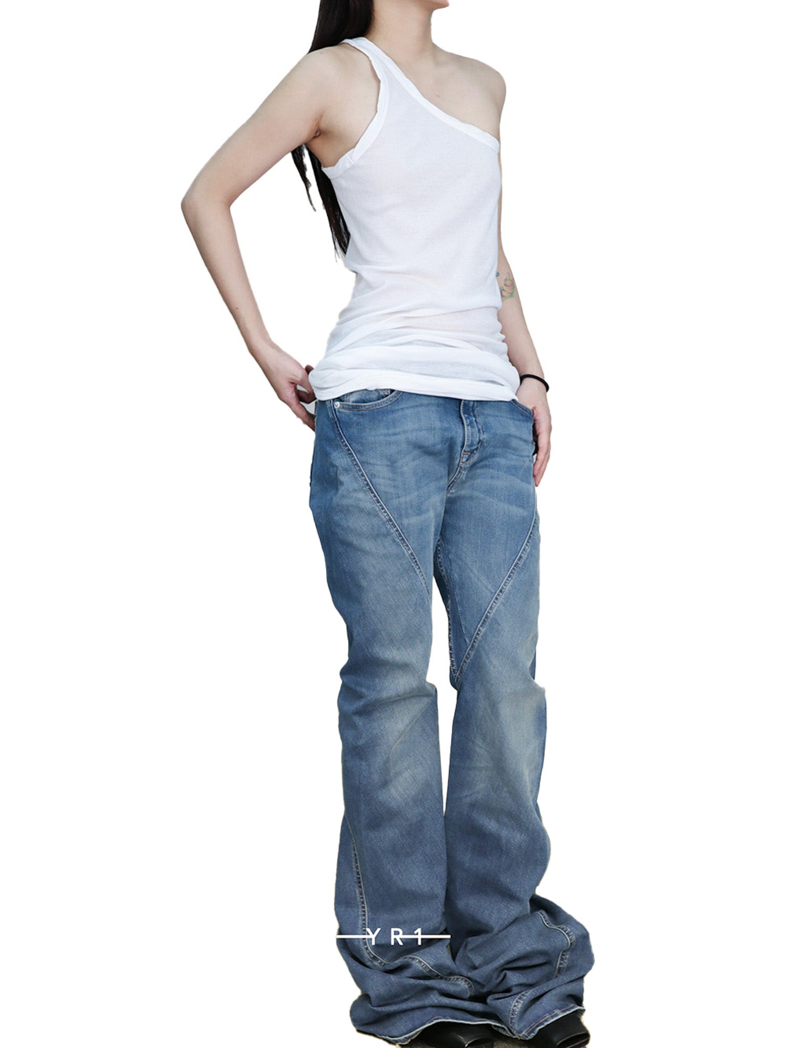 DS One Shoulder Tank RICK OWENS DRKSHDW