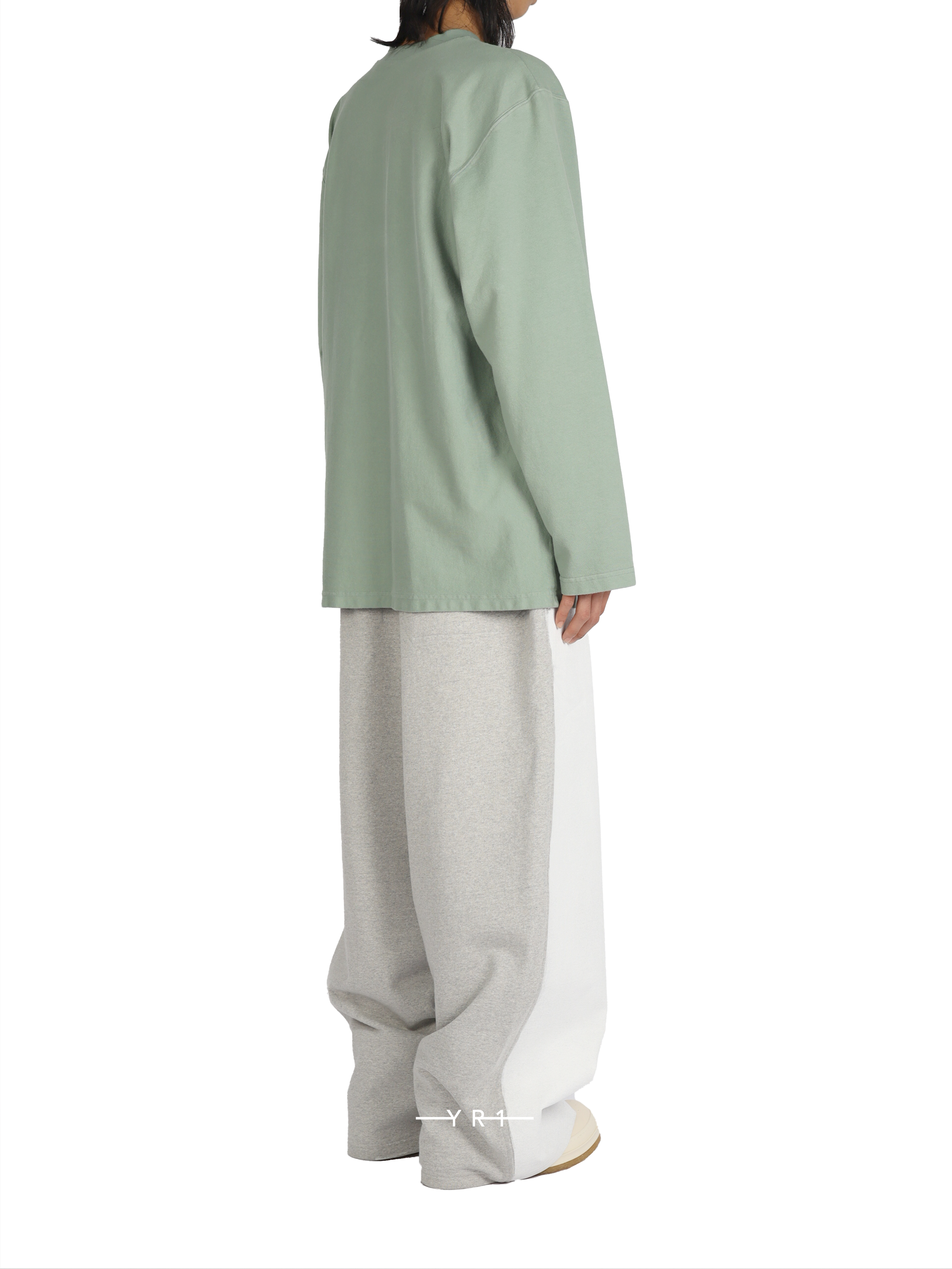 Embroidered End Painted Pants-Medium Grey HED MAYNER