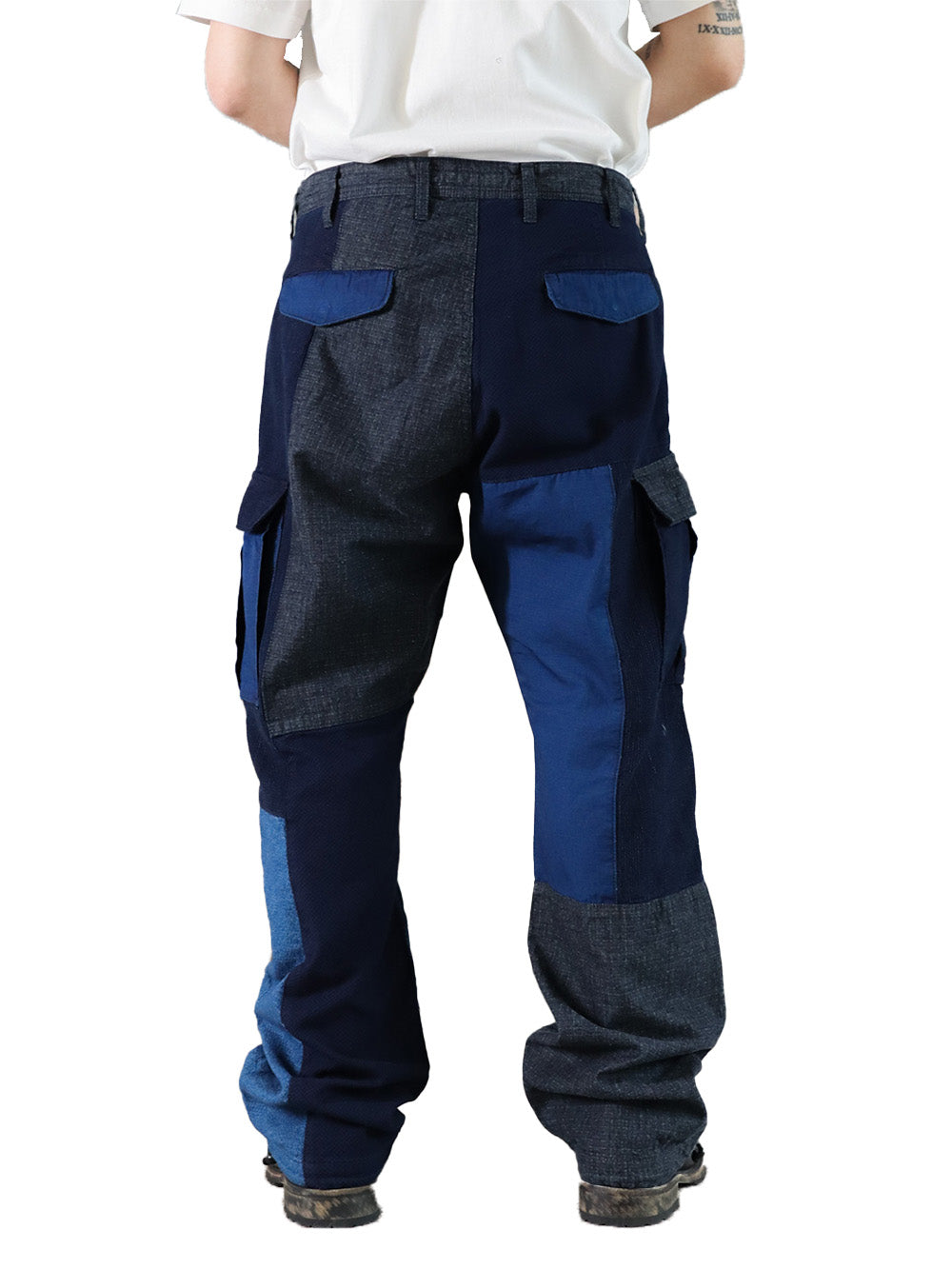 Patchwork Cargo Pants Rinse FDMTL