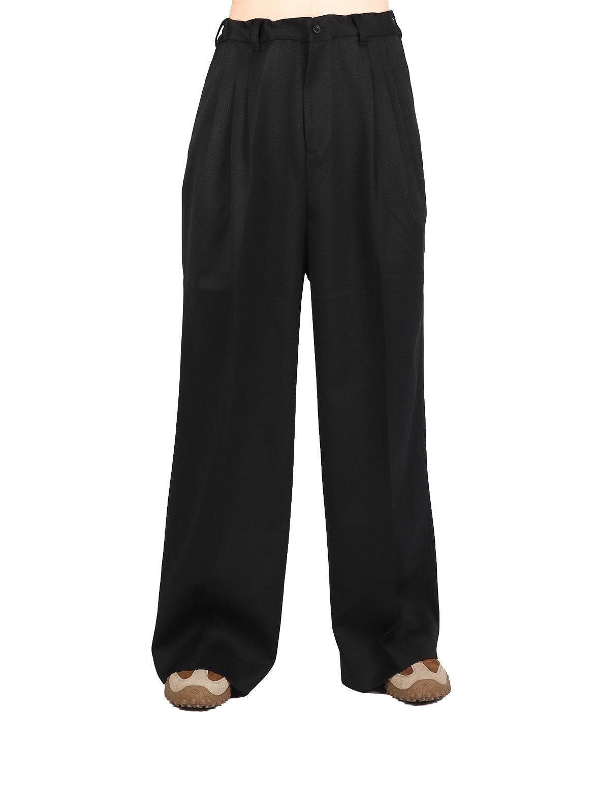 White Mountaineering 3 Tuck Wide Pants 1