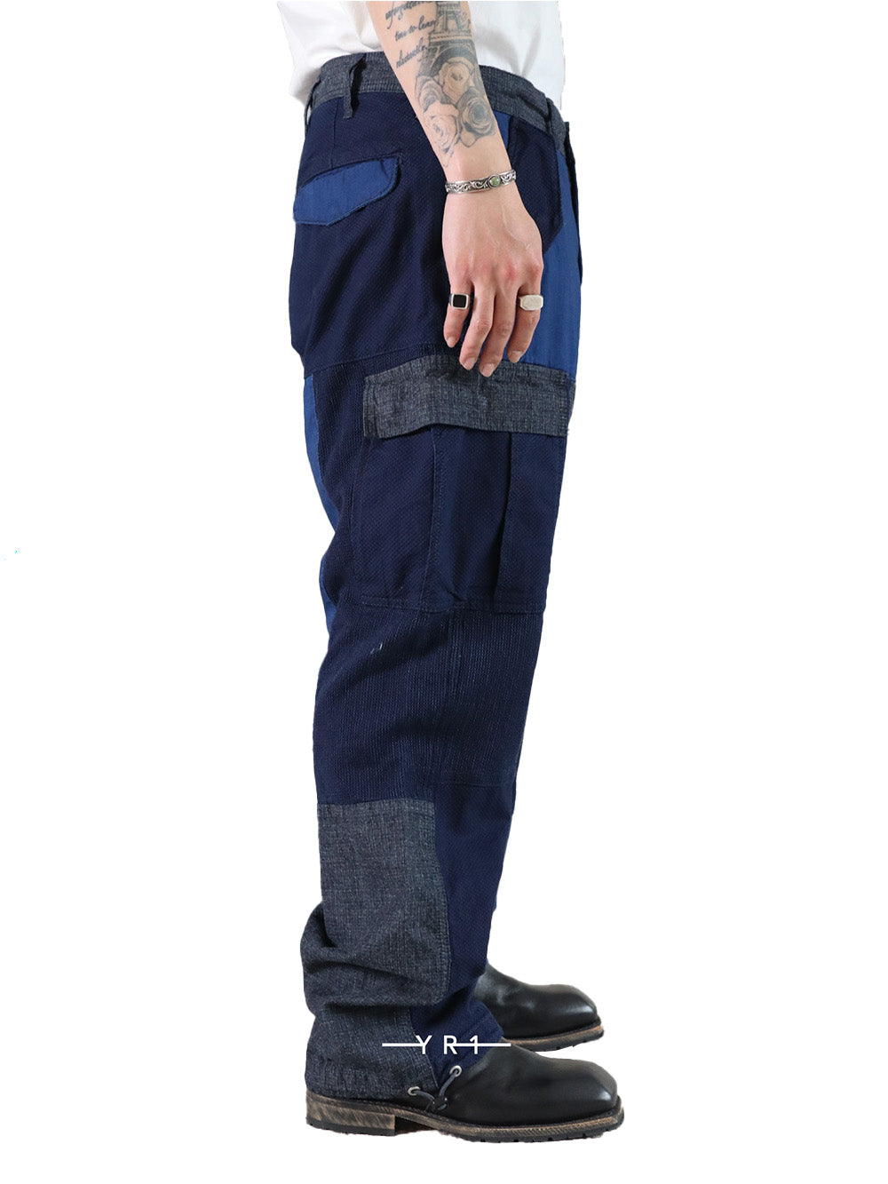 Patchwork Cargo Pants Rinse FDMTL