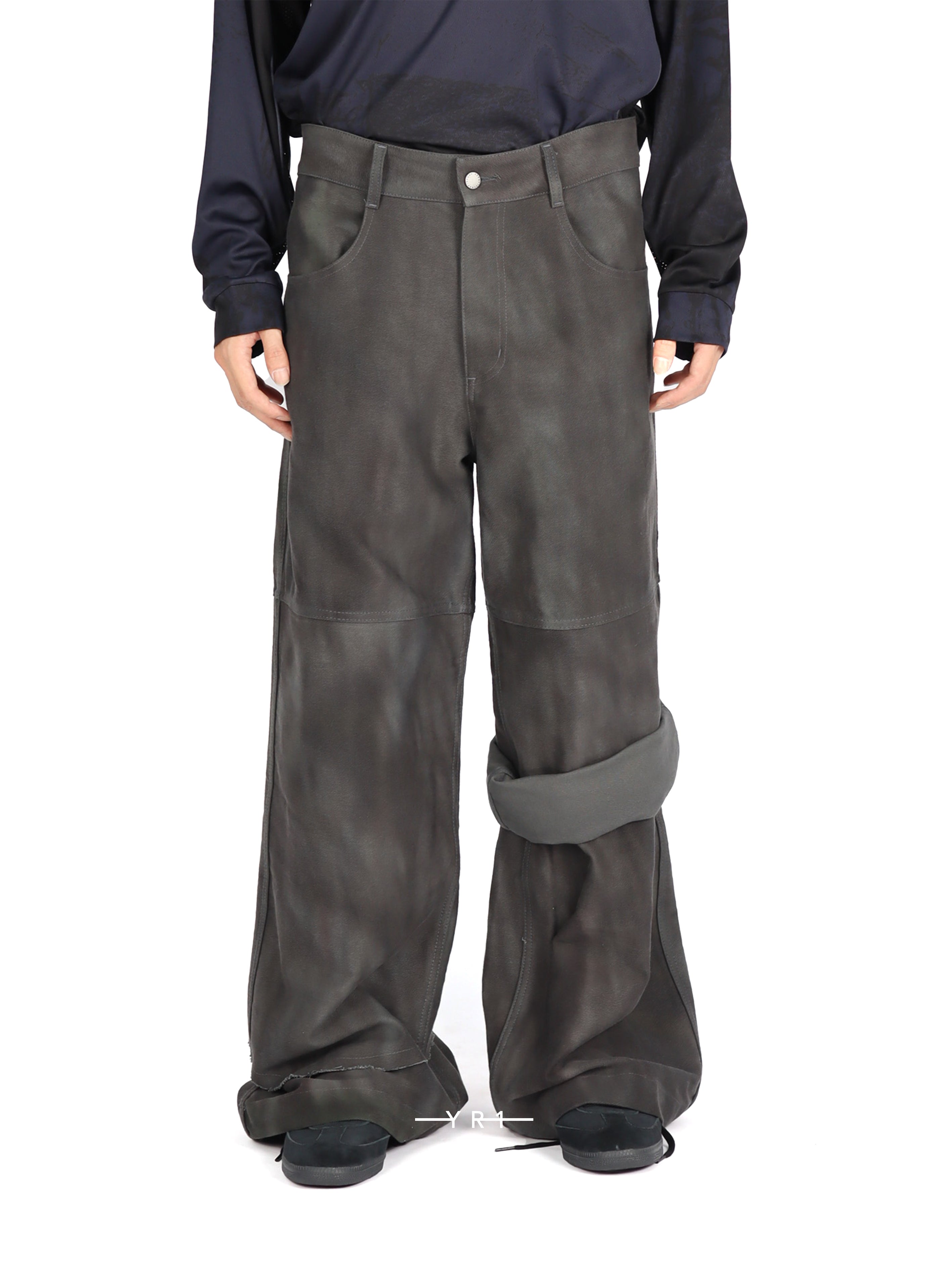 Printed Scrunch Layered Sailor Pants SERAPIS