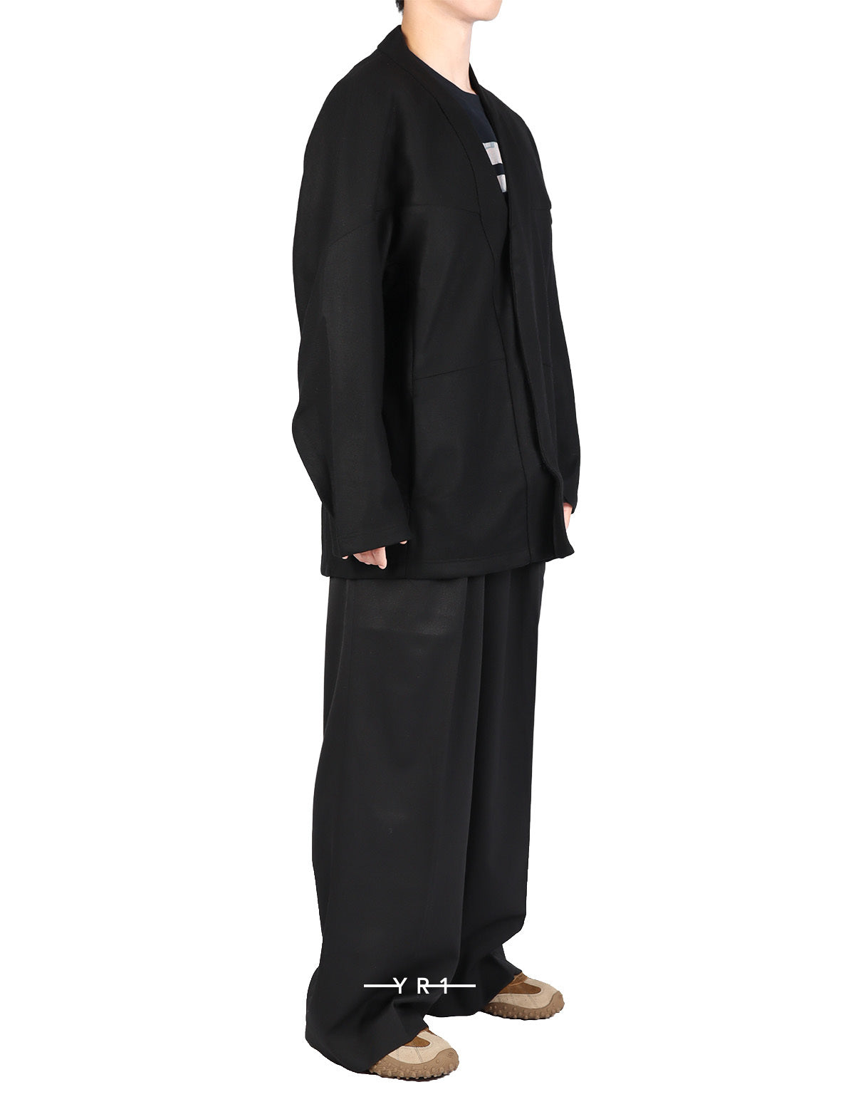 White Mountaineering Wool Melton Cardigan 4