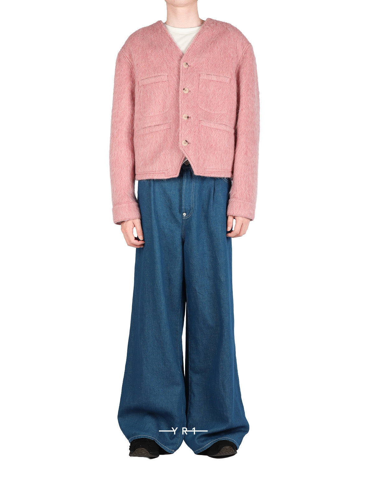 Hairy Collarless Jacket KENZO