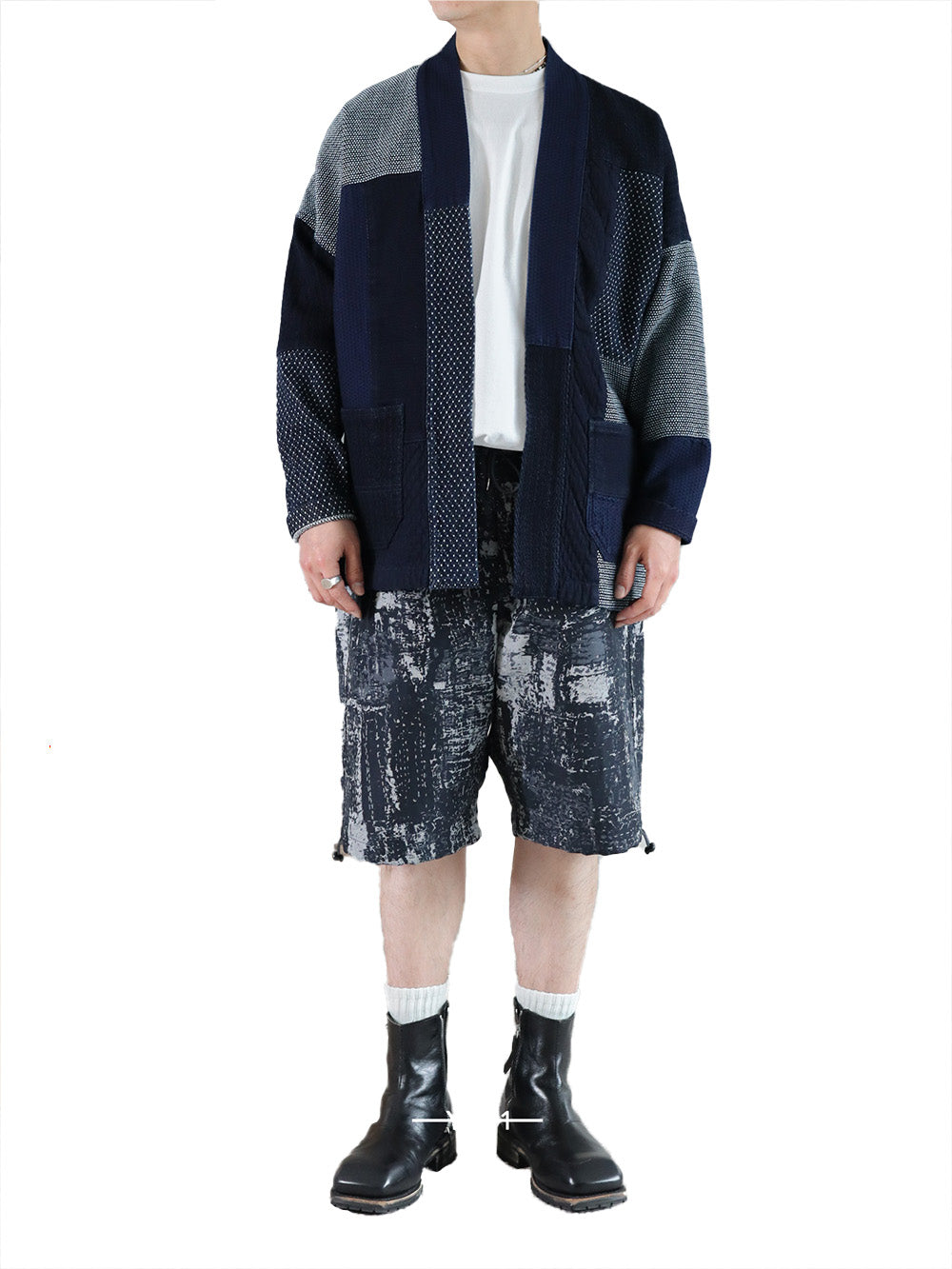 Patchwork Haori Jacket Rinse FDMTL