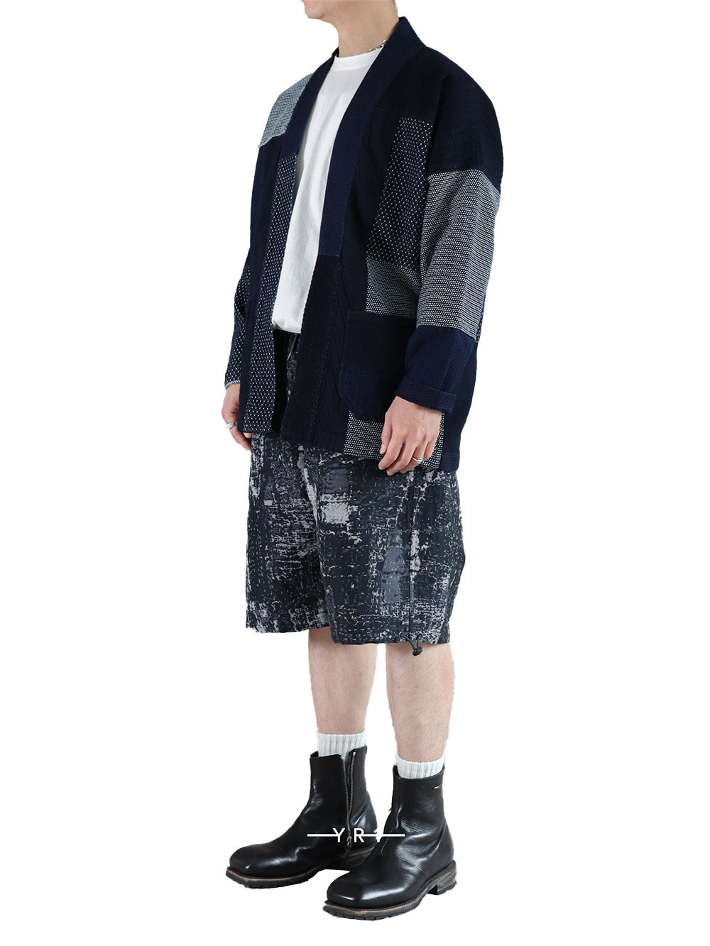Patchwork Haori Jacket Rinse FDMTL