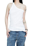 DS One Shoulder Tank RICK OWENS DRKSHDW