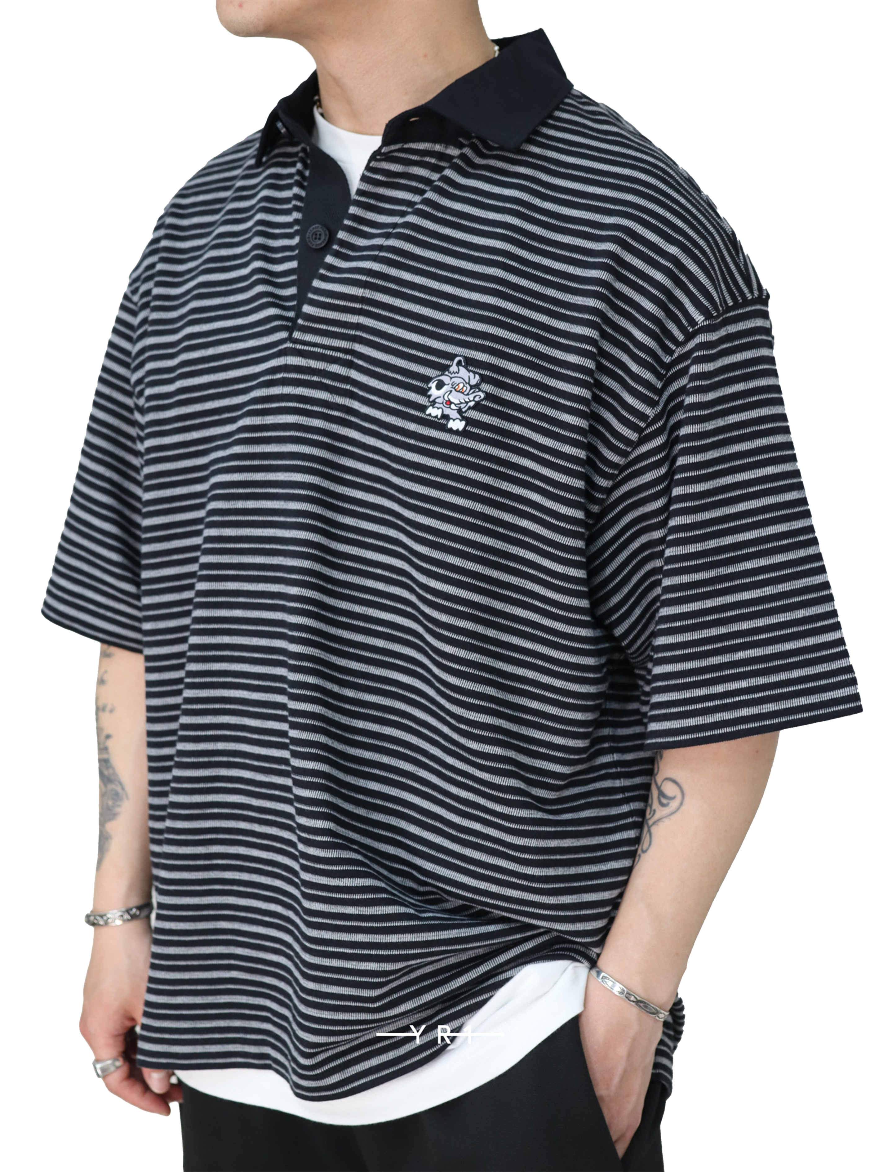 Gots Verdy C' Embr'd Relax Polo-99J KENZO