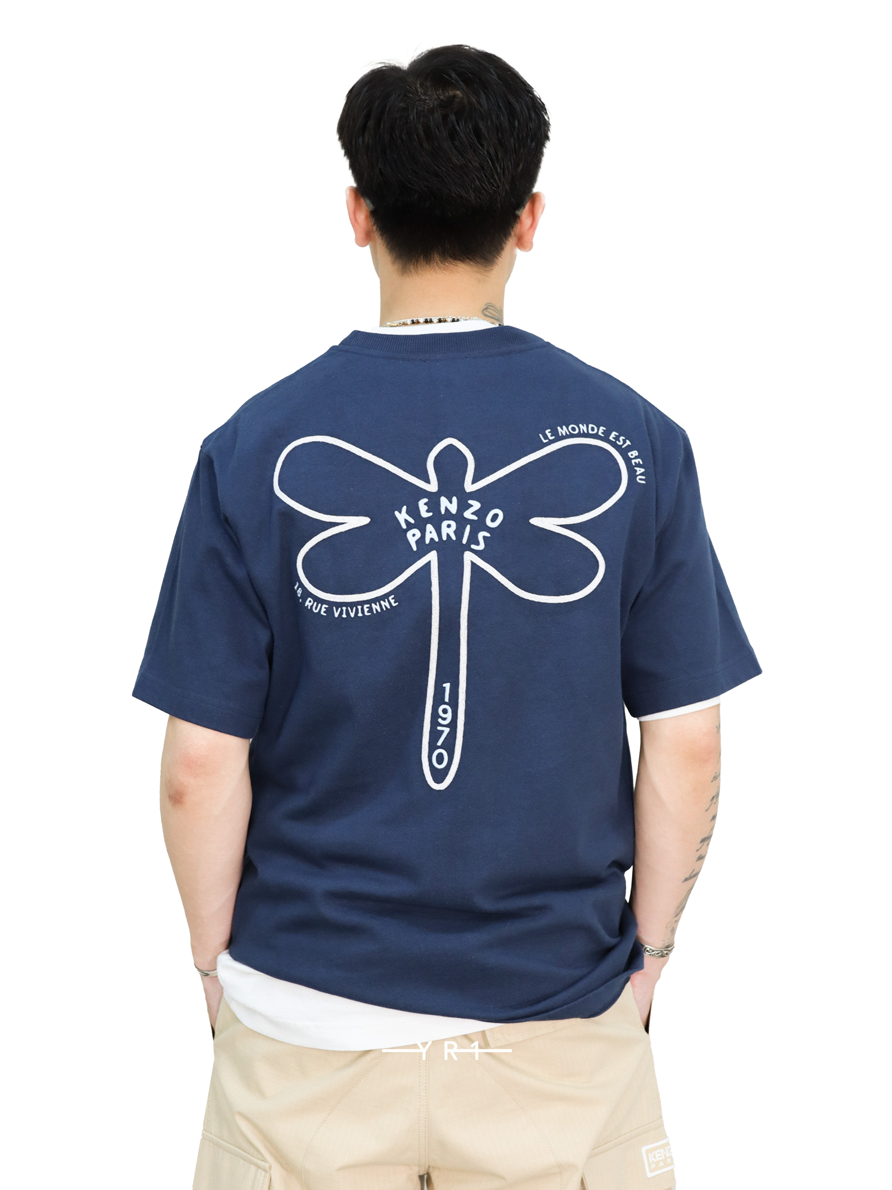 Gots KZ Dragonfly Embr'd Classic Tshirt-77 KENZO