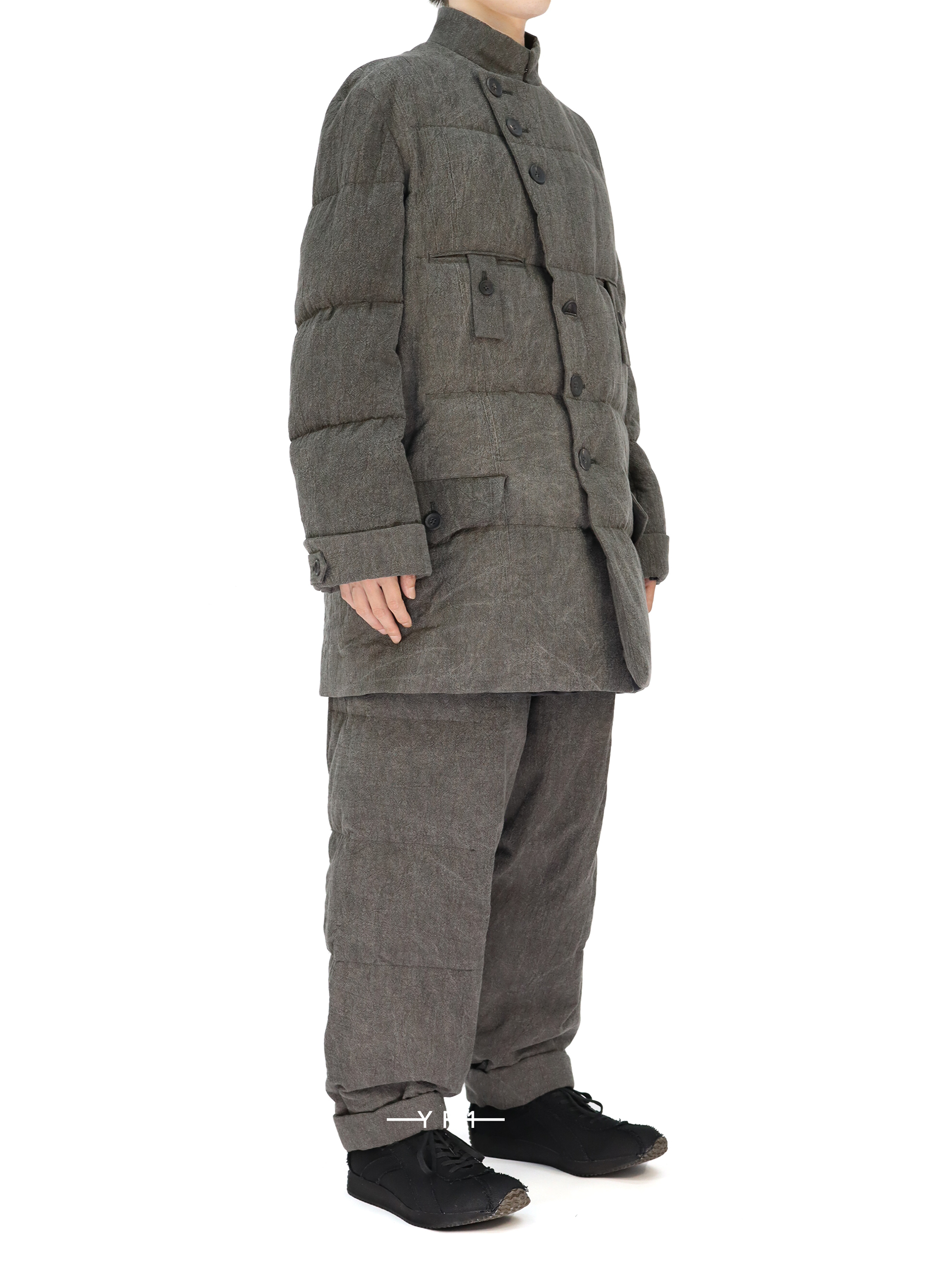Horizontal Padded Long Jacket YOHJI YAMAMOTO