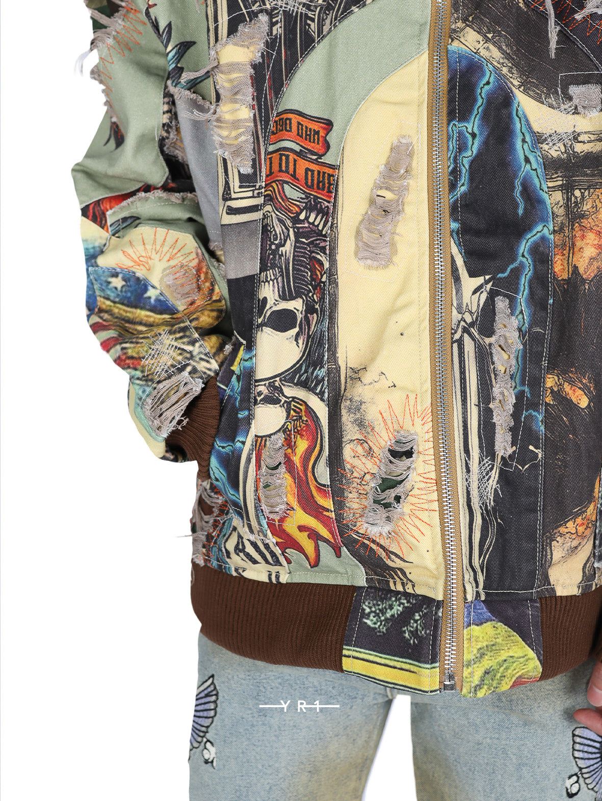 Vintage Zip Up WHO DECIDES WAR