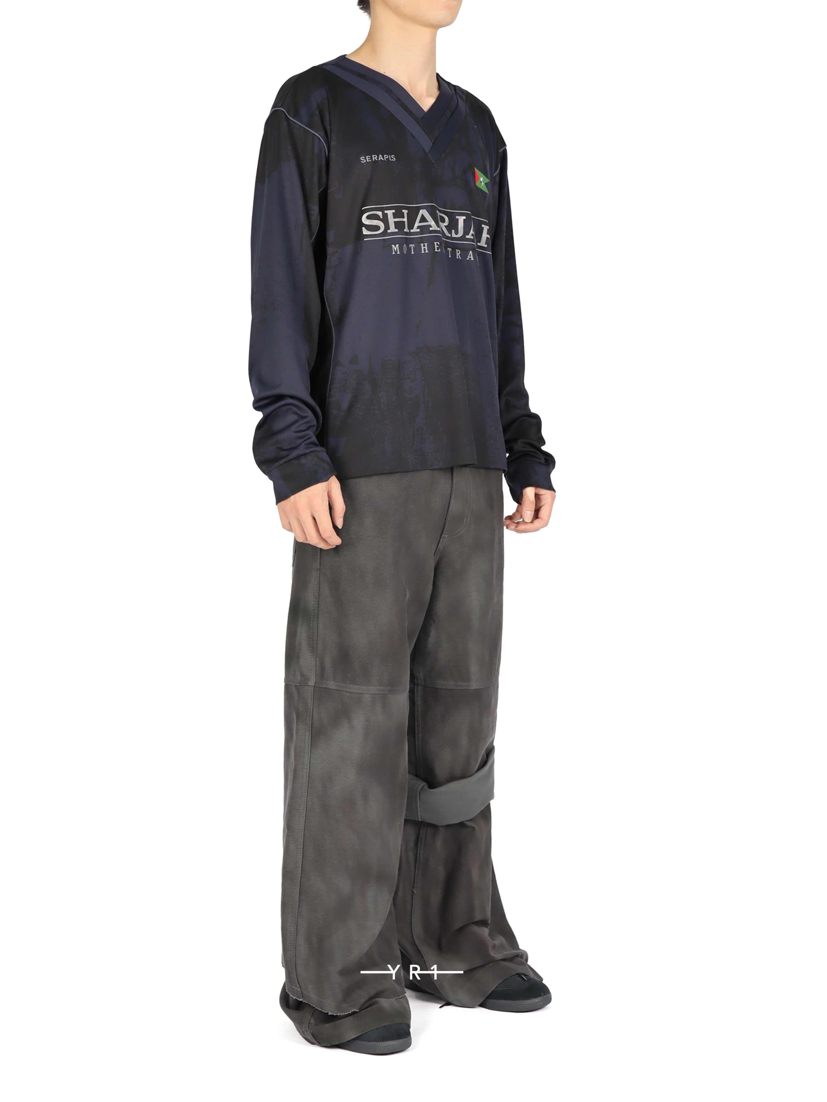 Printed Scrunch Layered Sailor Pants SERAPIS