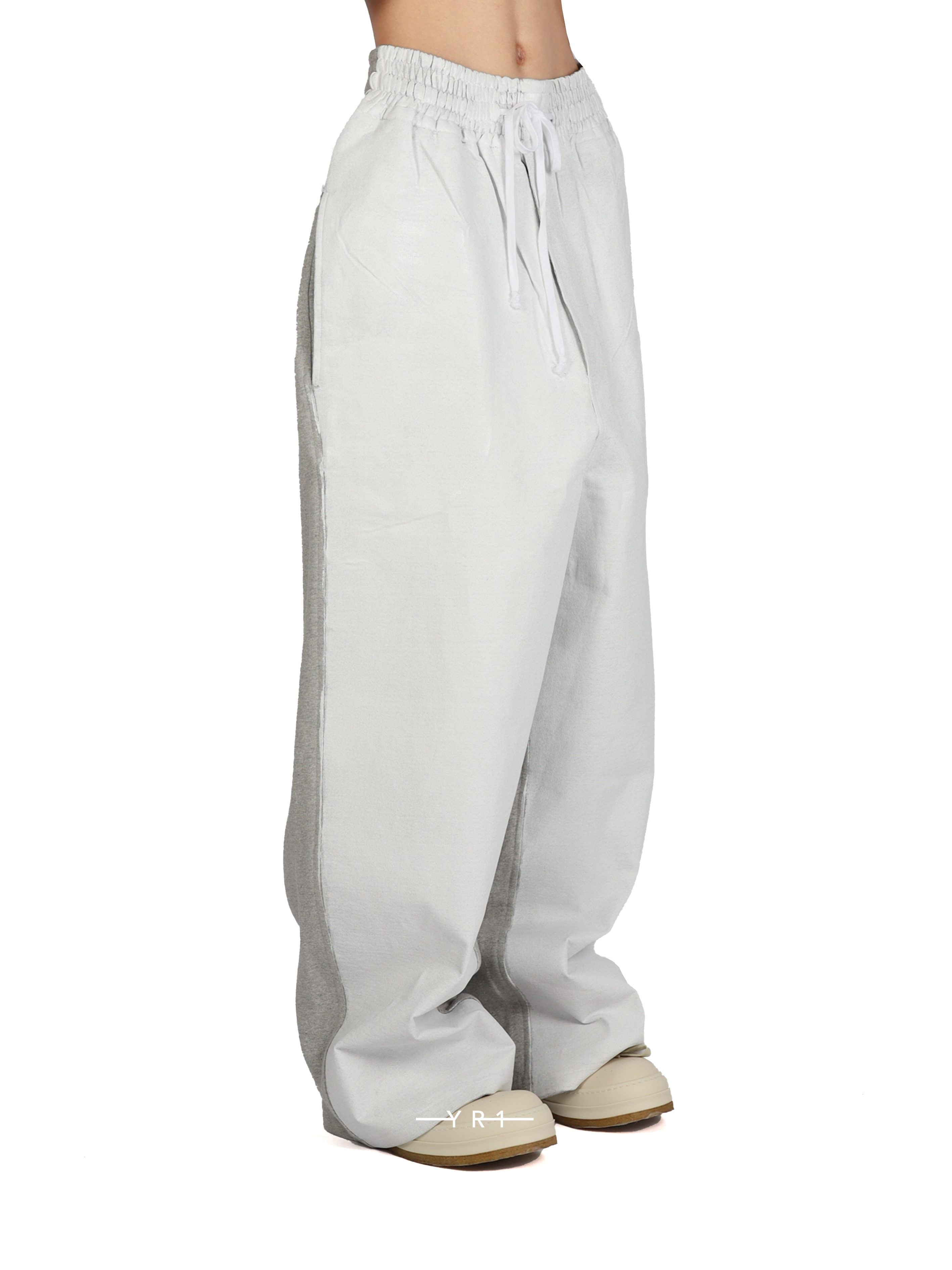 Embroidered End Painted Pants-Medium Grey HED MAYNER