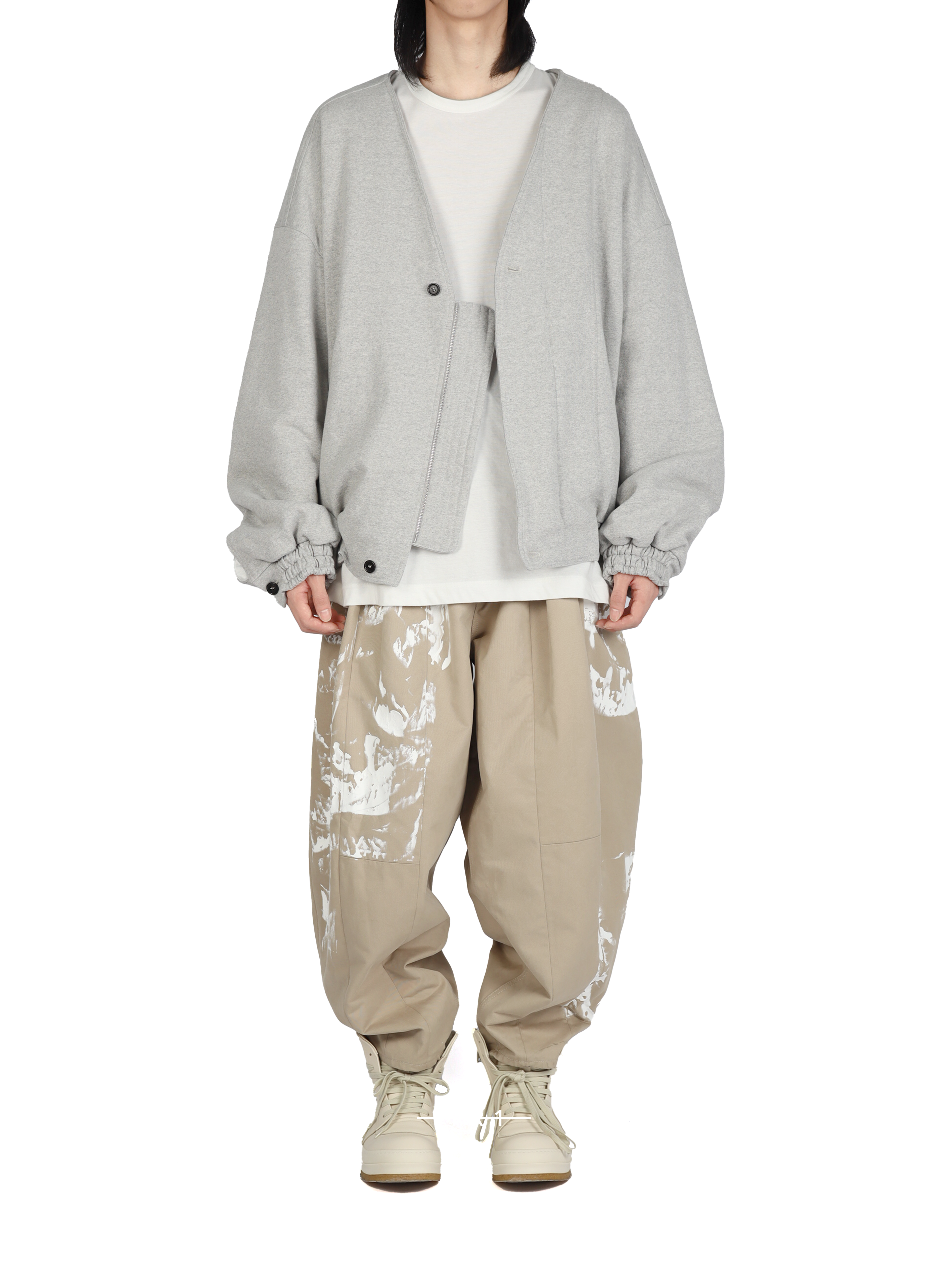 Embroidered Sweatshirt-Medium Grey HED MAYNER