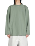 Embroidered Long Sleeve T-Shirt-Green HED MAYNER