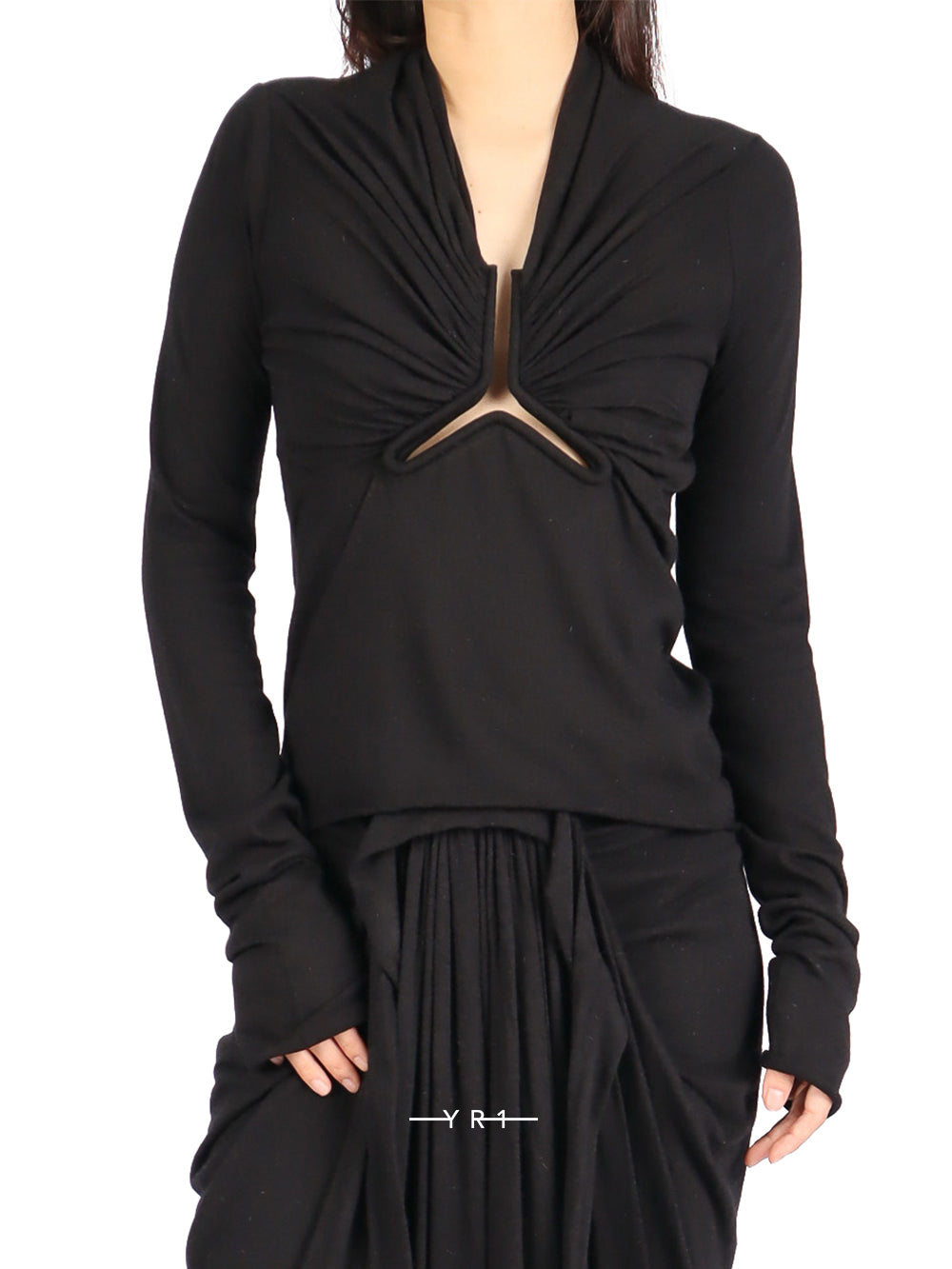 RP Allanah Ls T-Blk RICK OWENS