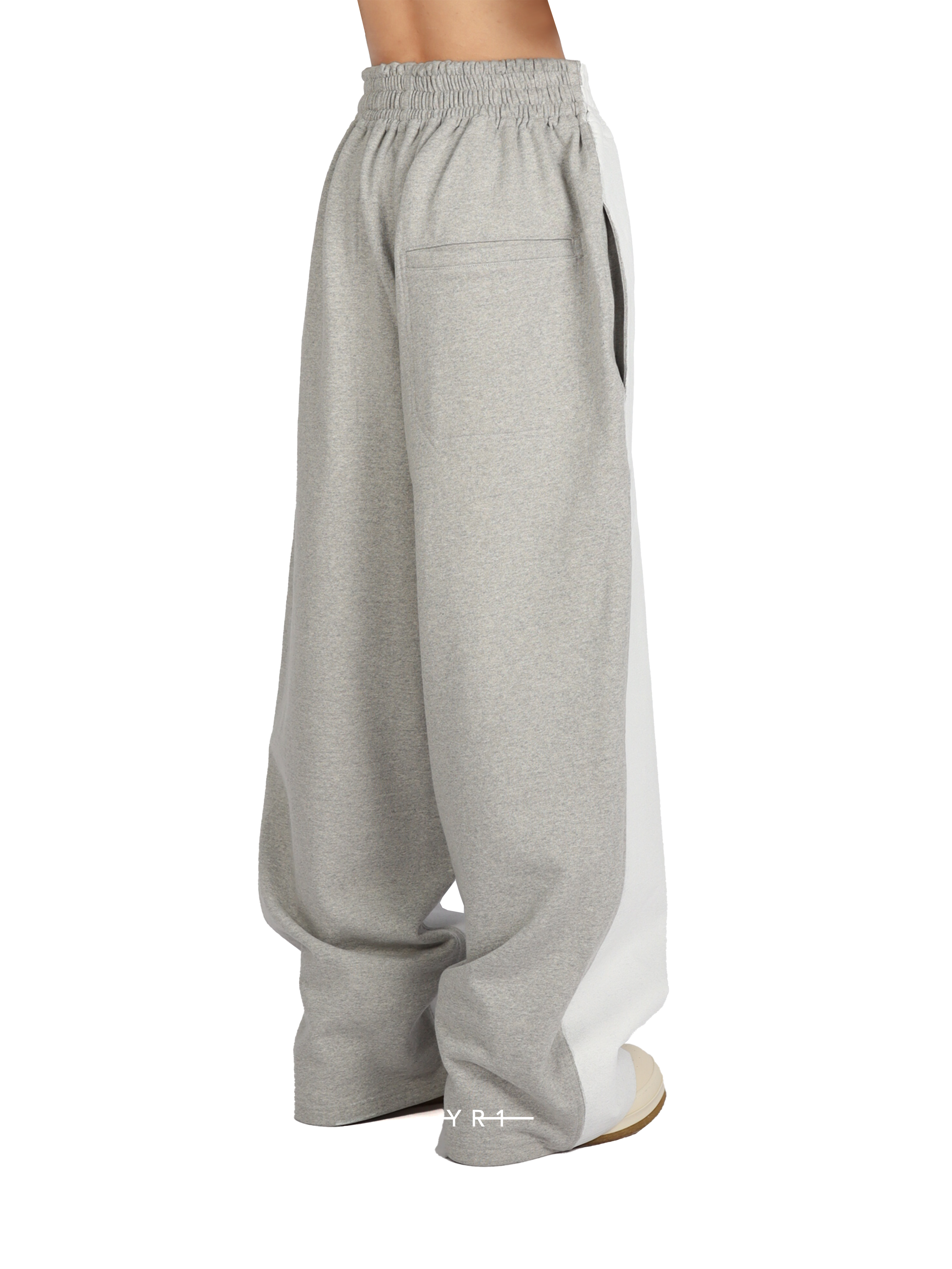 Embroidered End Painted Pants-Medium Grey HED MAYNER