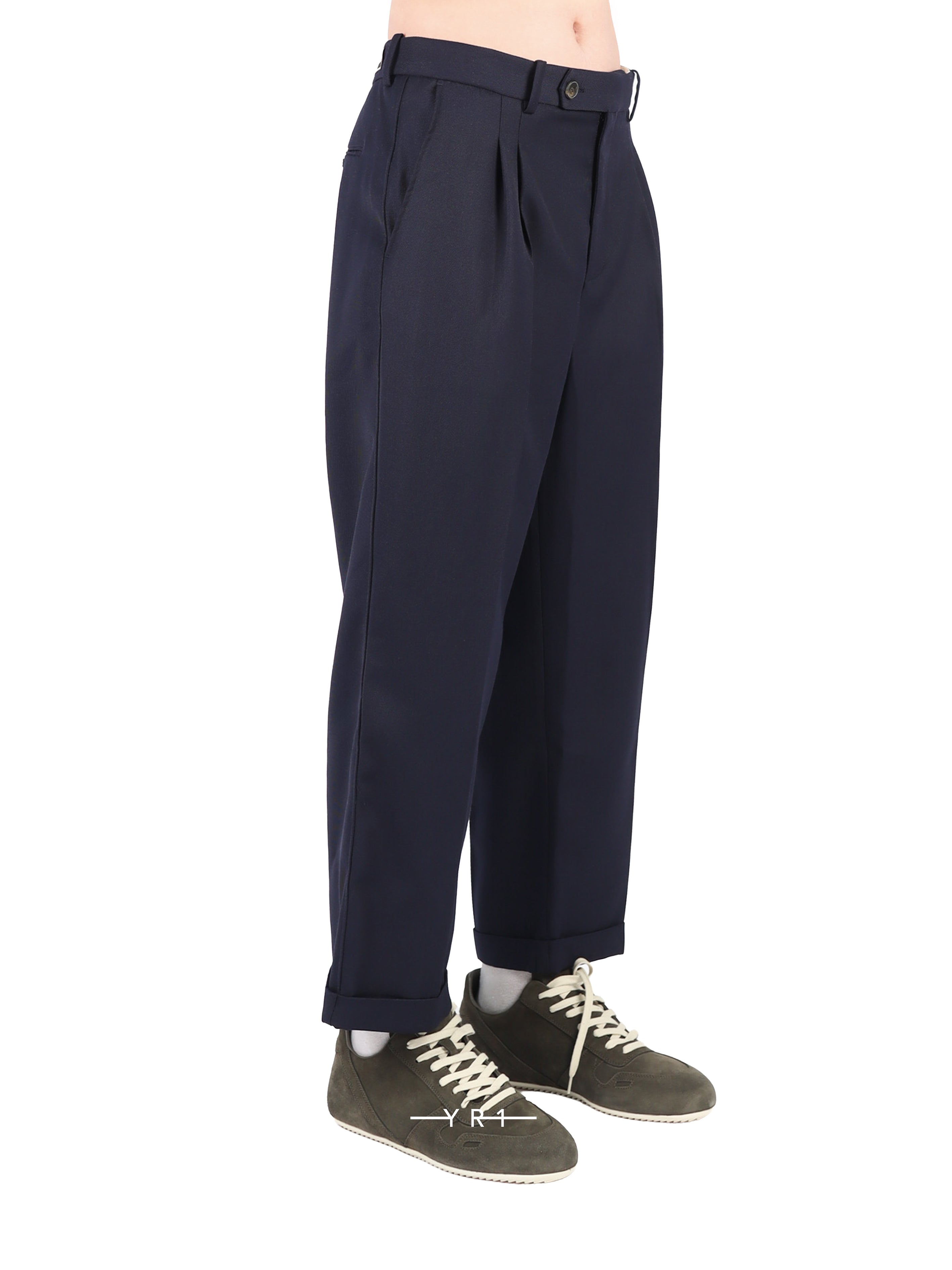 Pantalon a Plis Cropped