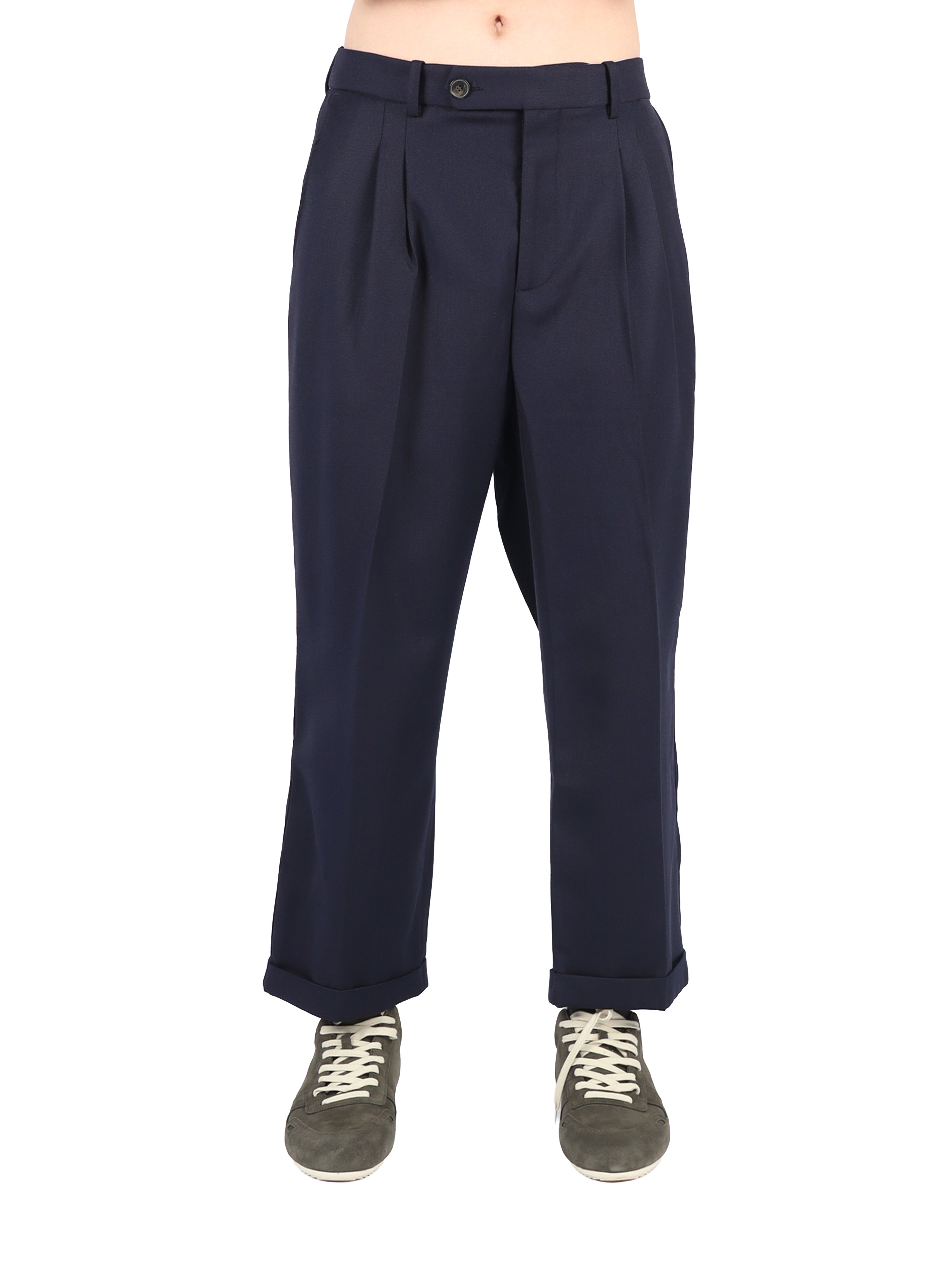 Pantalon a Plis Cropped