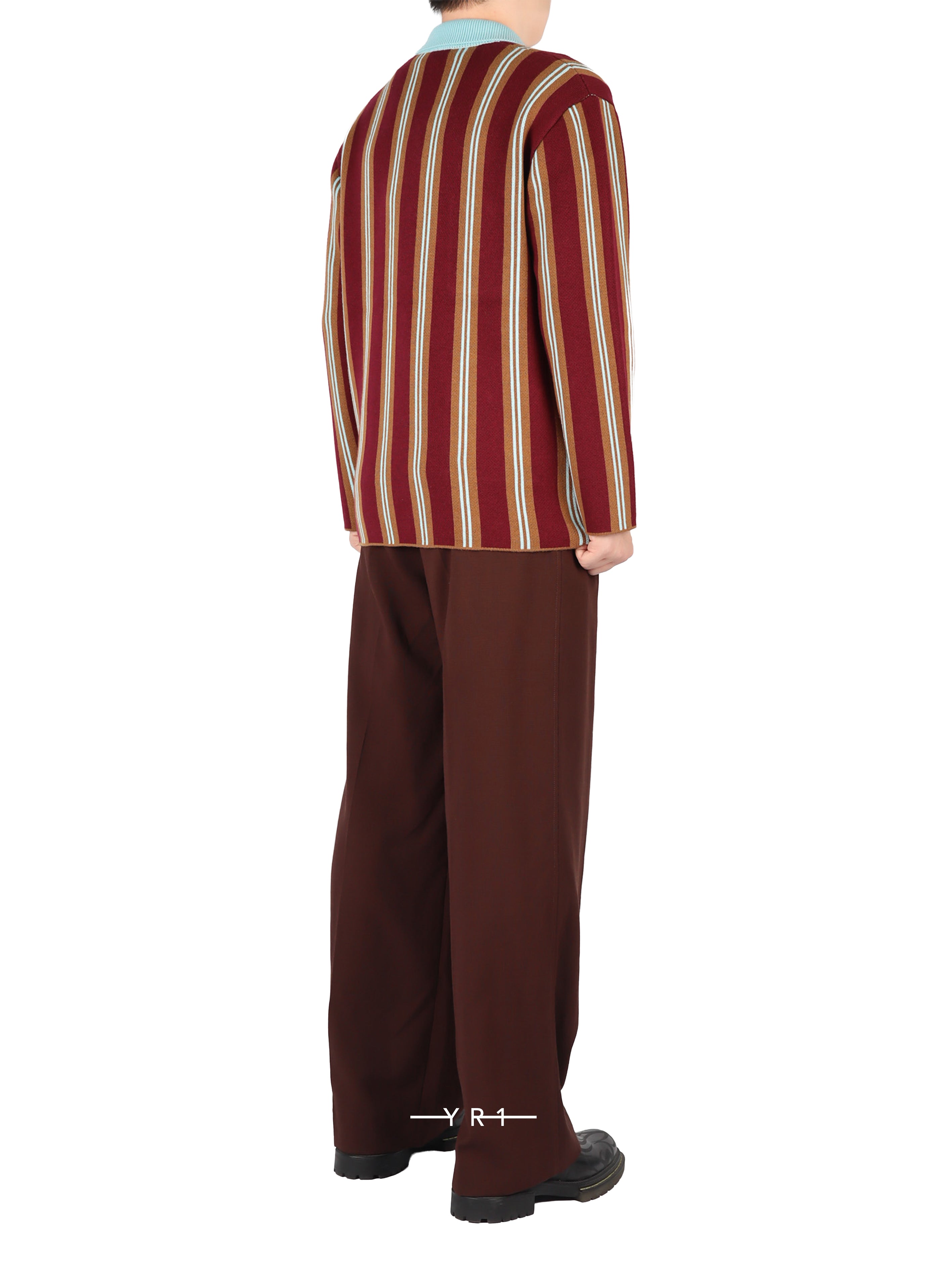 Veste Maille Rayee