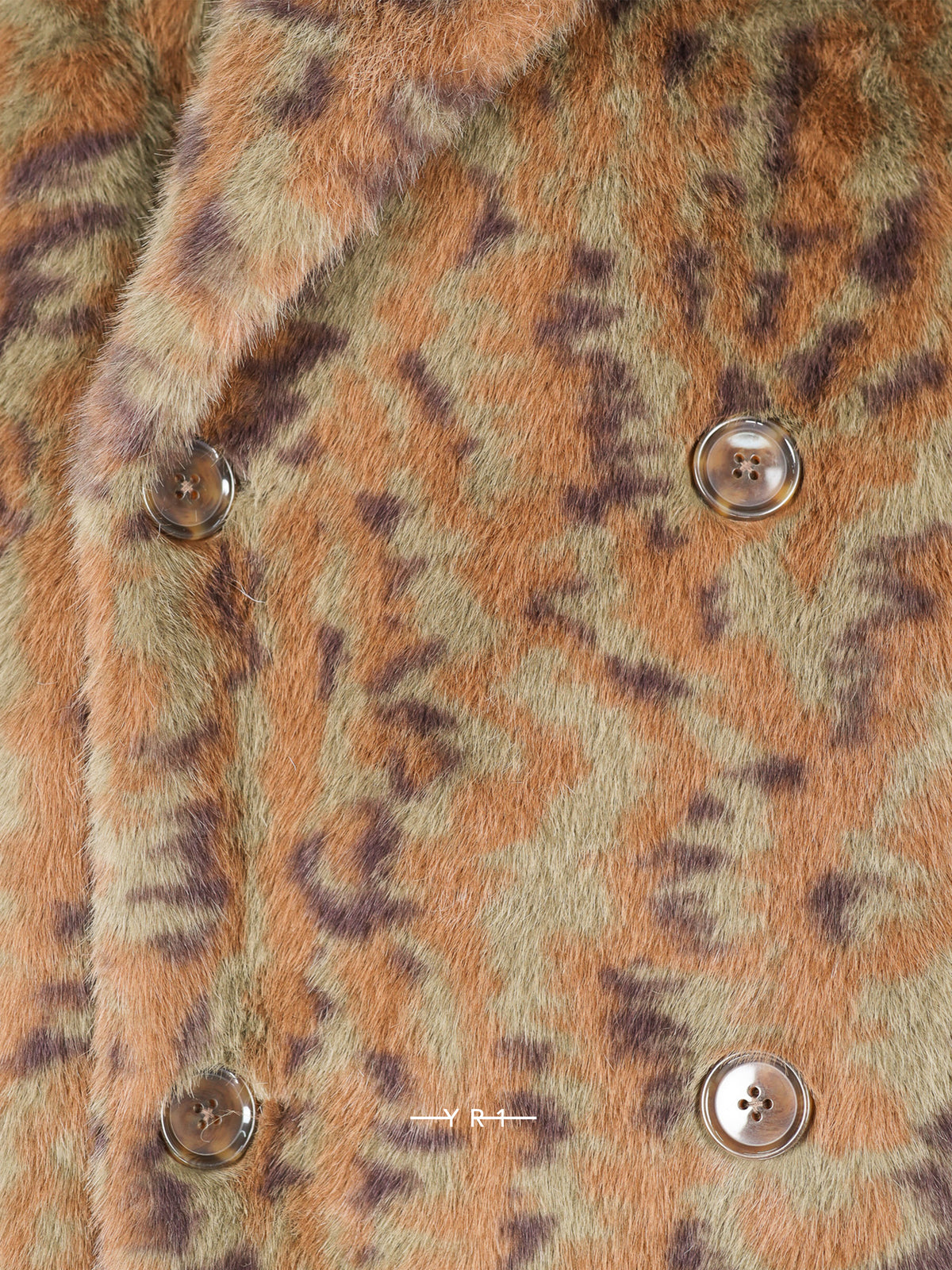 Faux Fur Double Breasted Coat