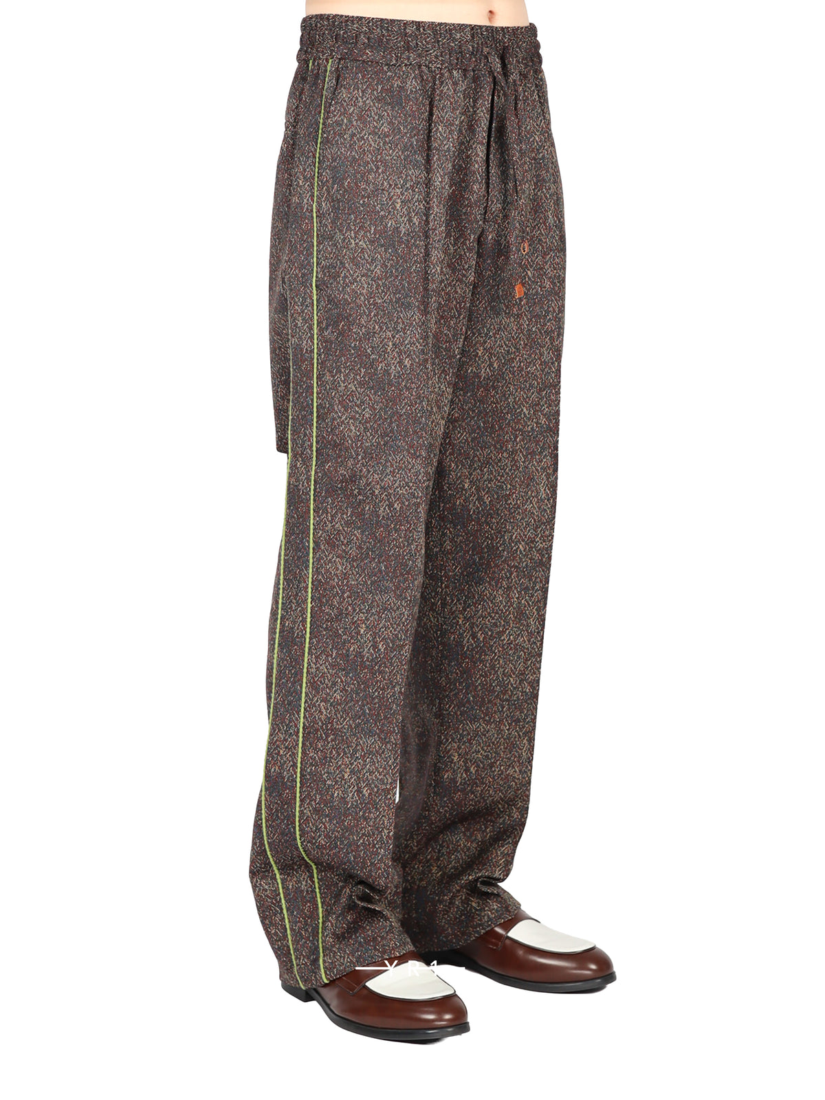 Jacquard Elastic Waist Pants