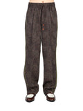 Jacquard Elastic Waist Pants