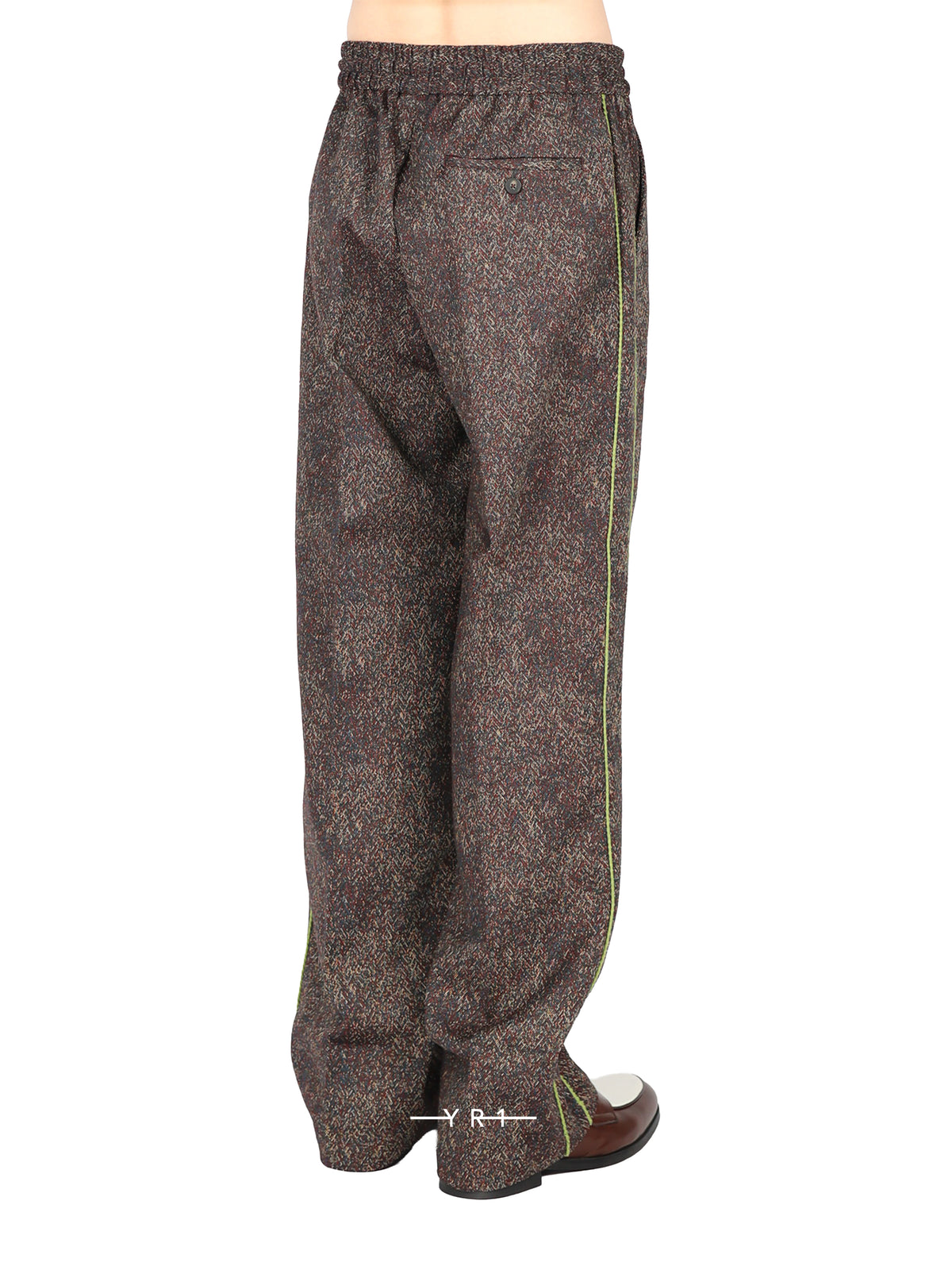 Jacquard Elastic Waist Pants