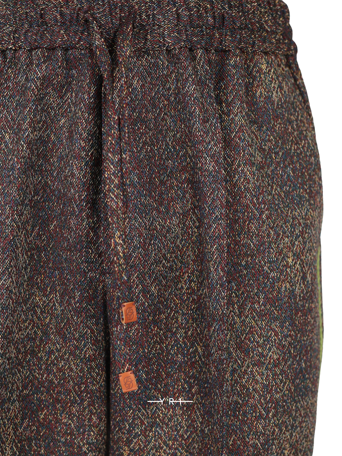 Jacquard Elastic Waist Pants