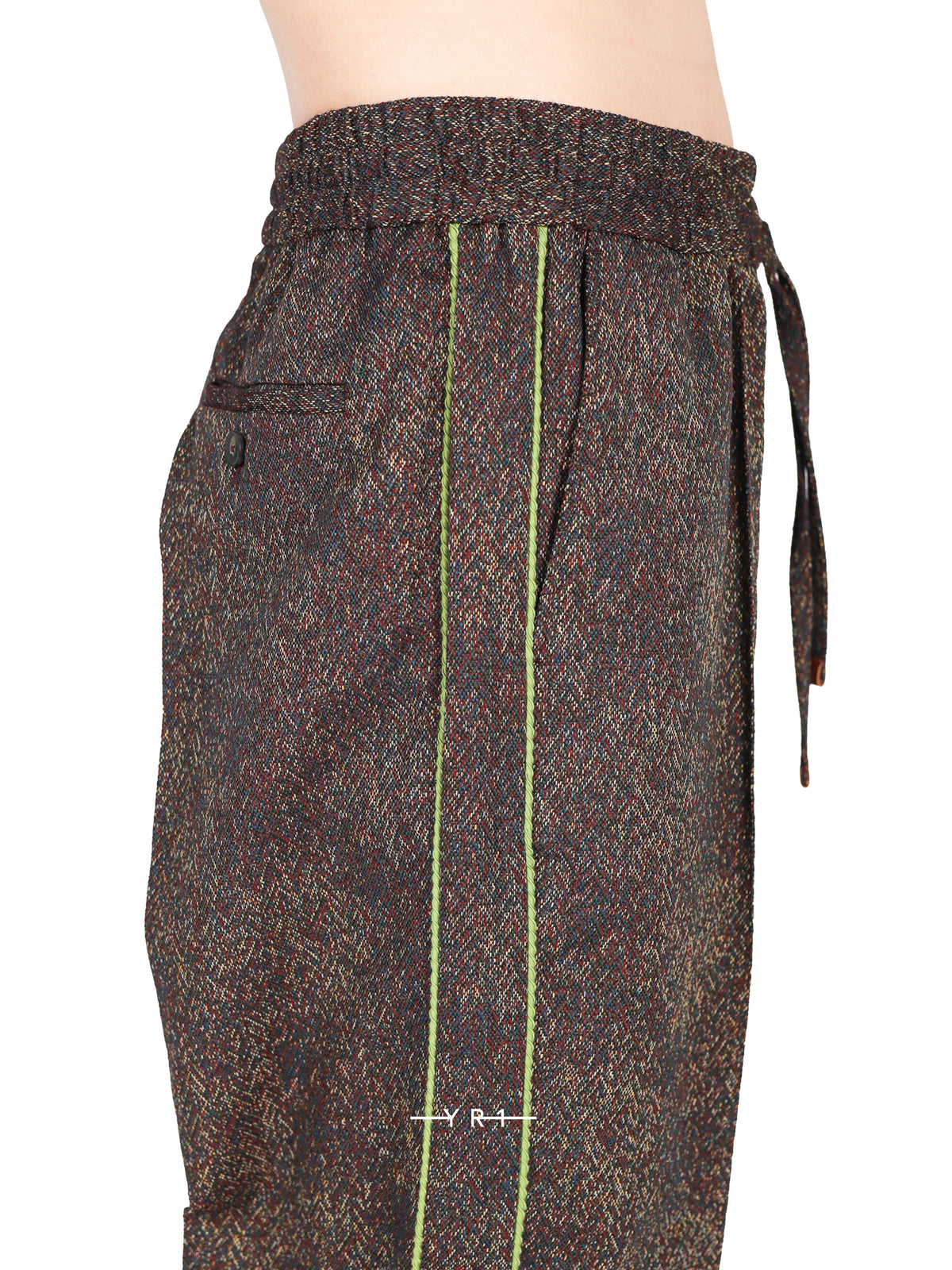 Jacquard Elastic Waist Pants