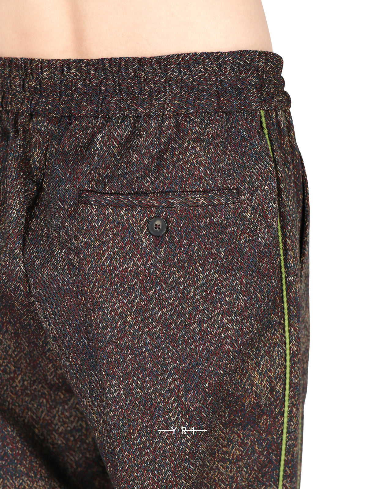 Jacquard Elastic Waist Pants