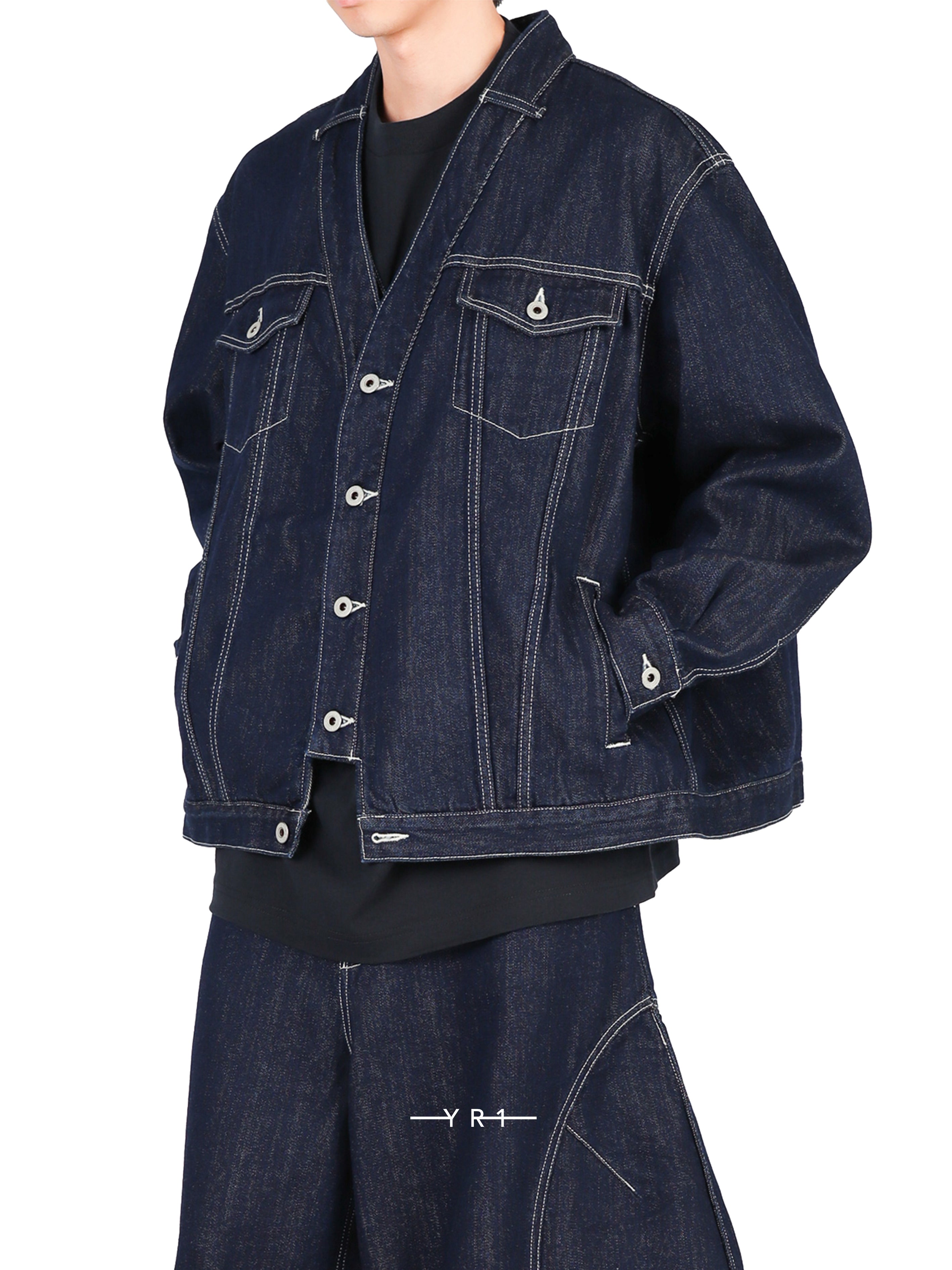 Denim T-Form Jacket Rinse
