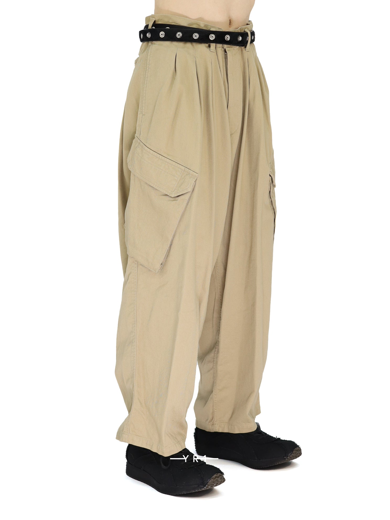 Yohji Yamamoto 12Tuck Work Pants 100% Cotton FW25 | YR1