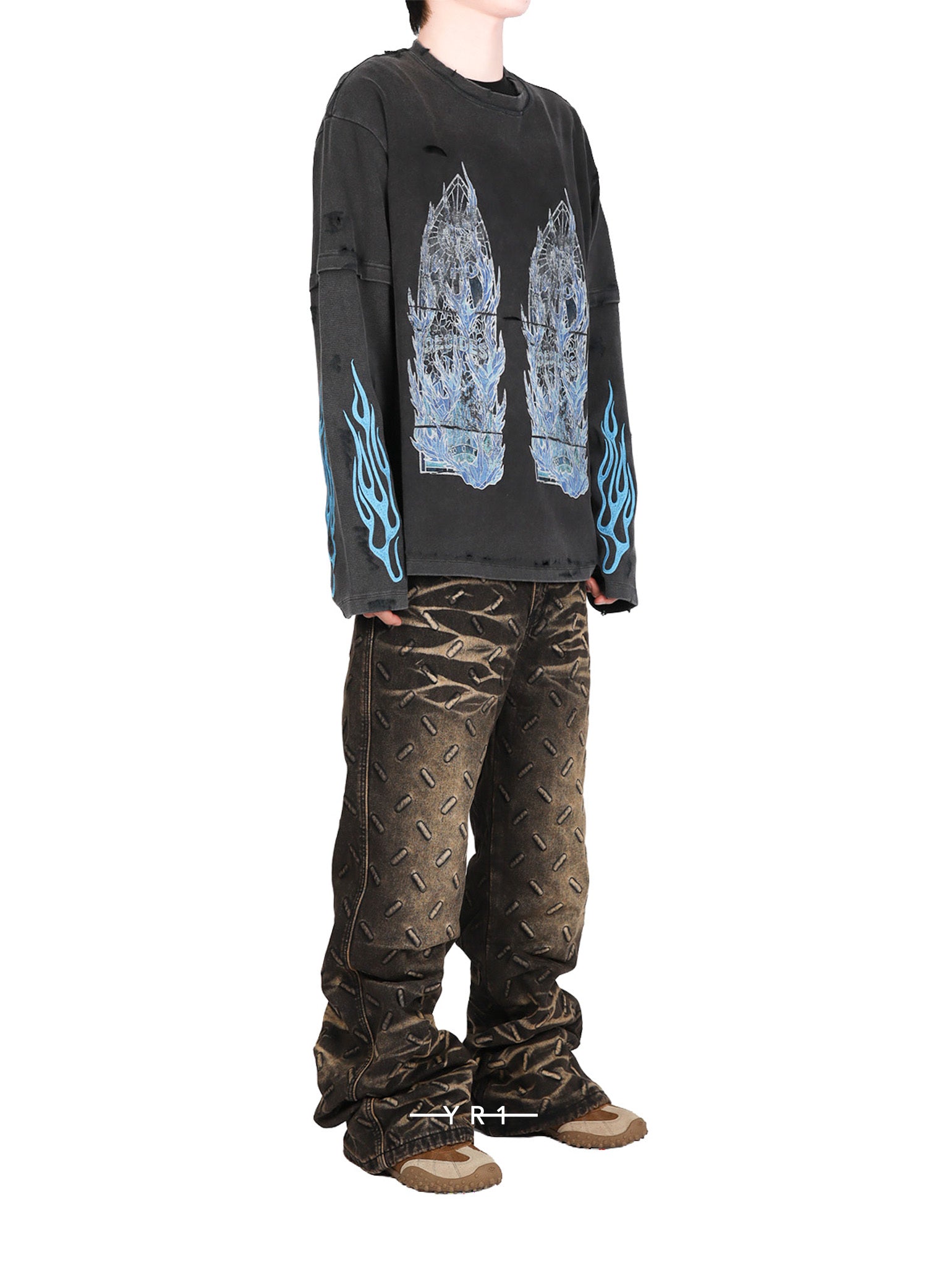 Flame Glass Double Jersey WHO DECIDES WAR