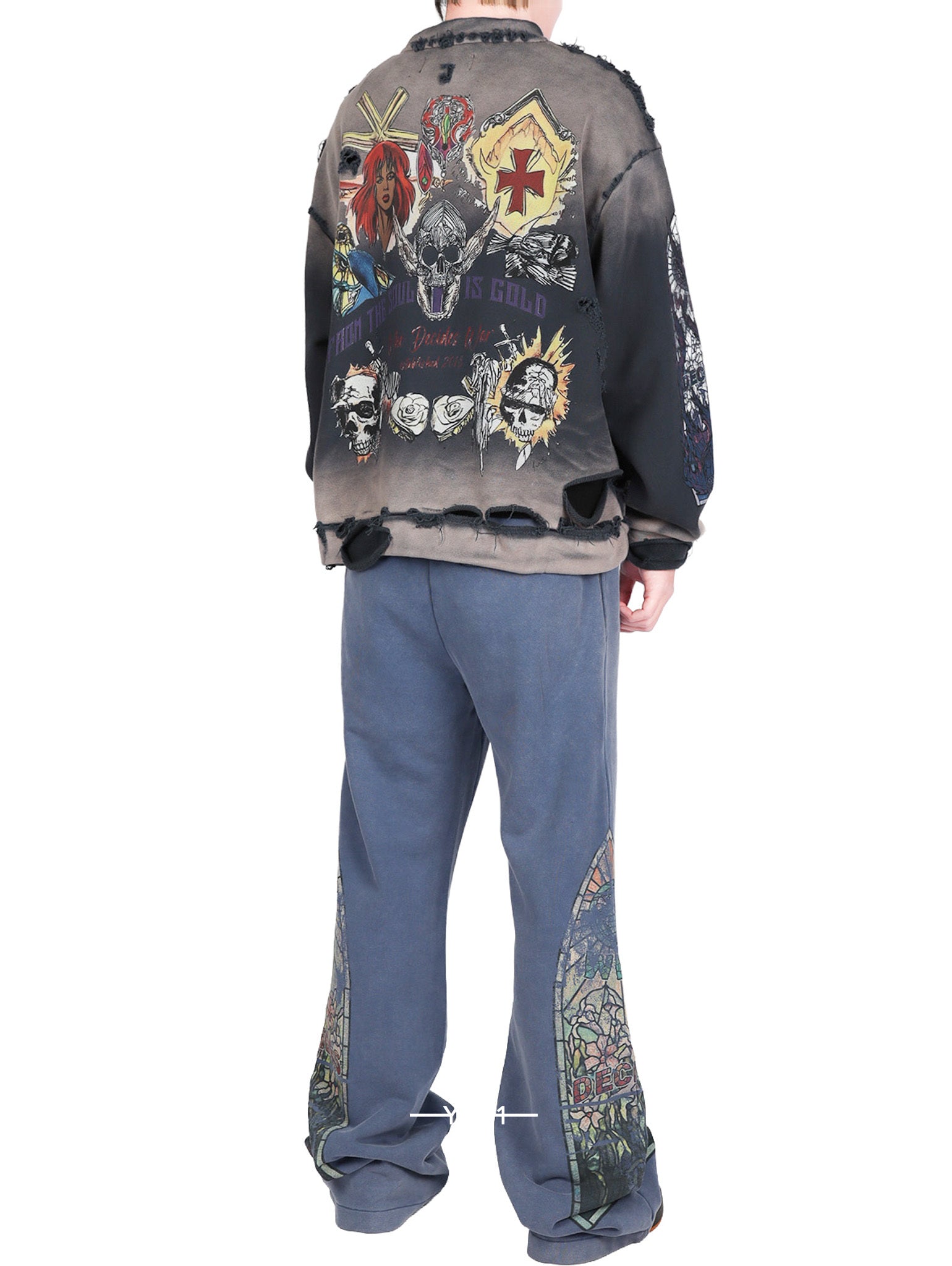 Skull Pullover WHO DECIDES WAR