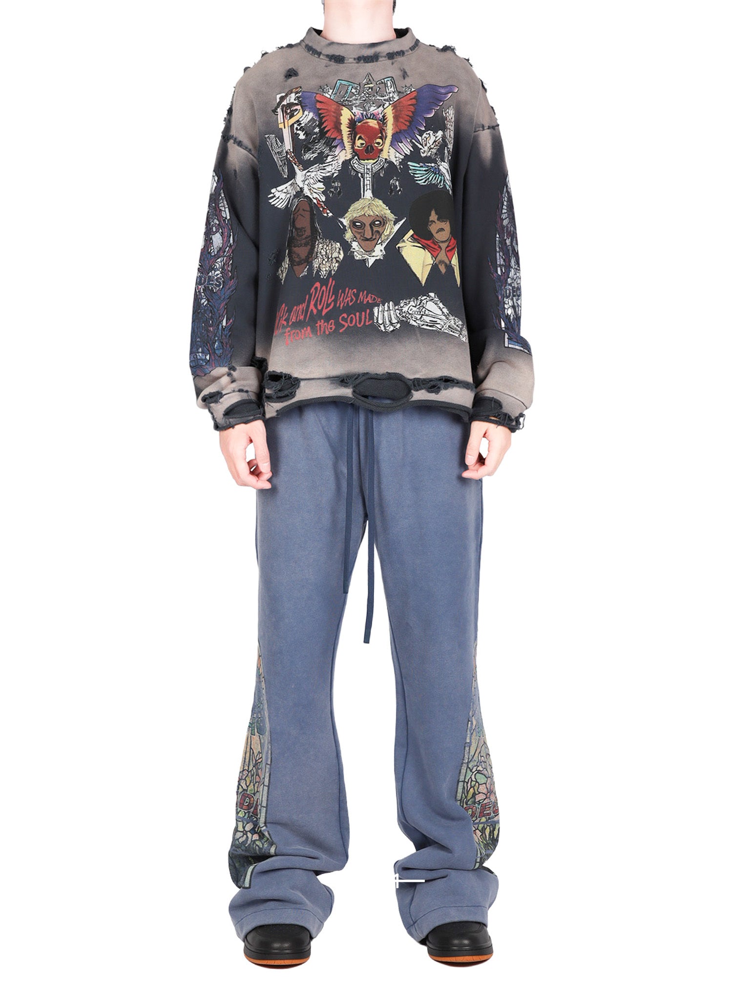 Skull Pullover WHO DECIDES WAR