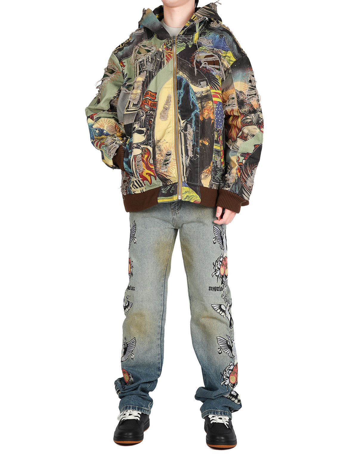 Vintage Zip Up WHO DECIDES WAR