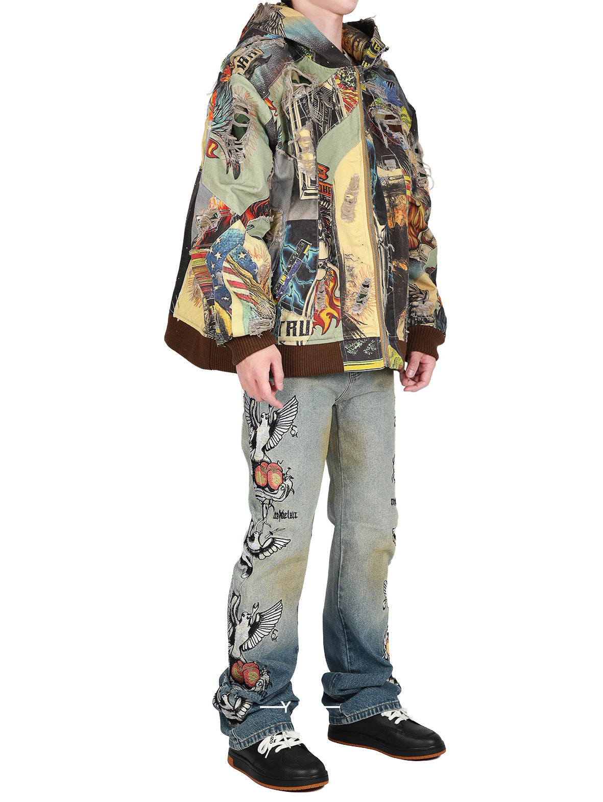 Vintage Zip Up WHO DECIDES WAR